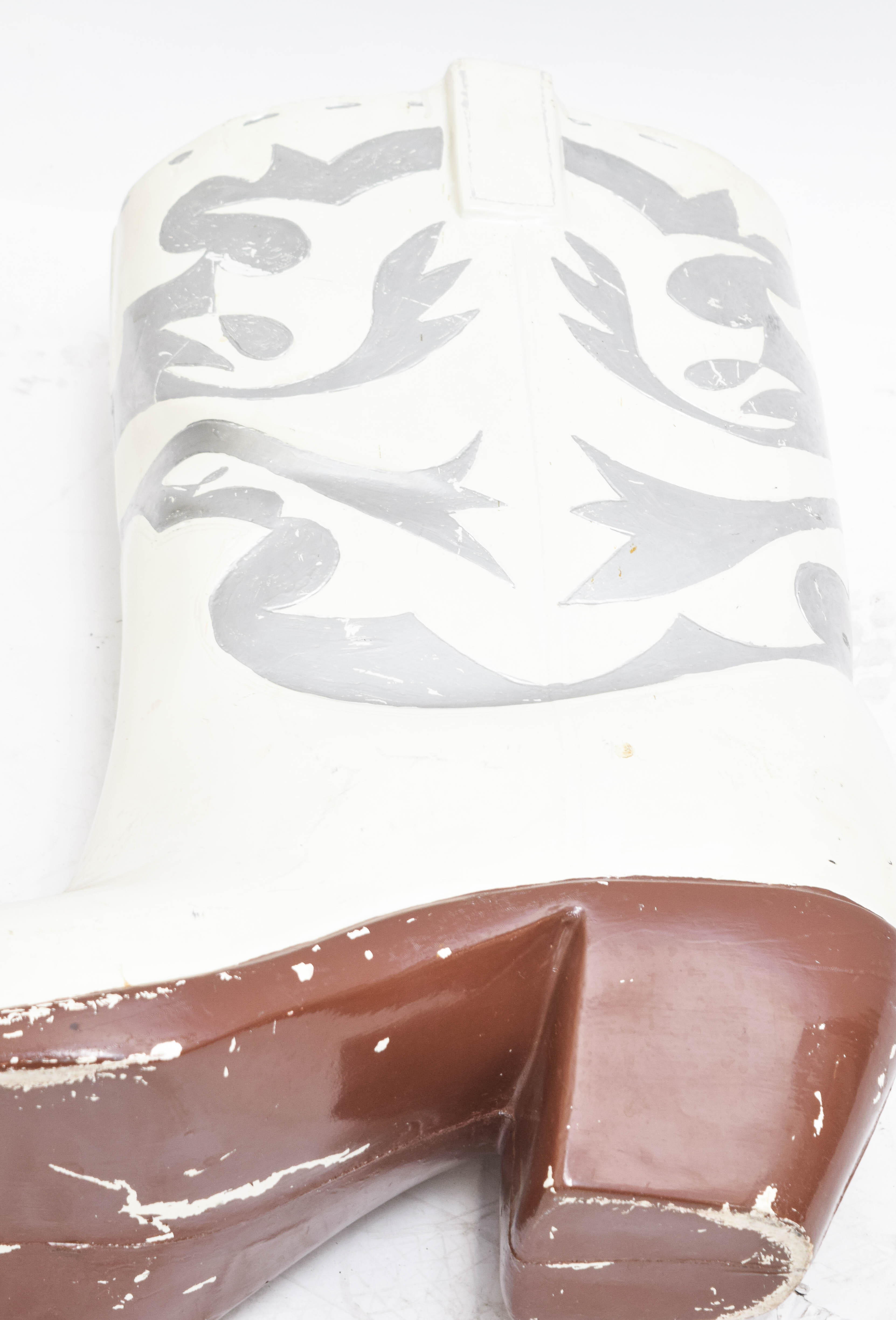 Fiberglass Cowboy Boot Sculpture