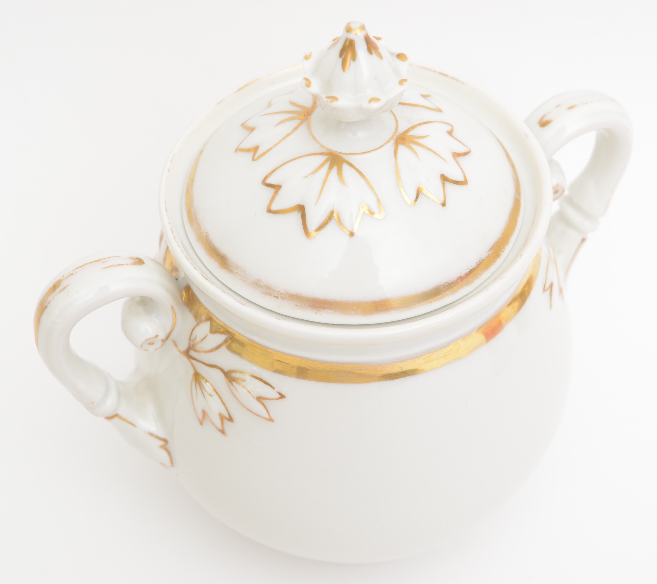 Vintage White and Gold  Assorted China Collection Including Baum Bros