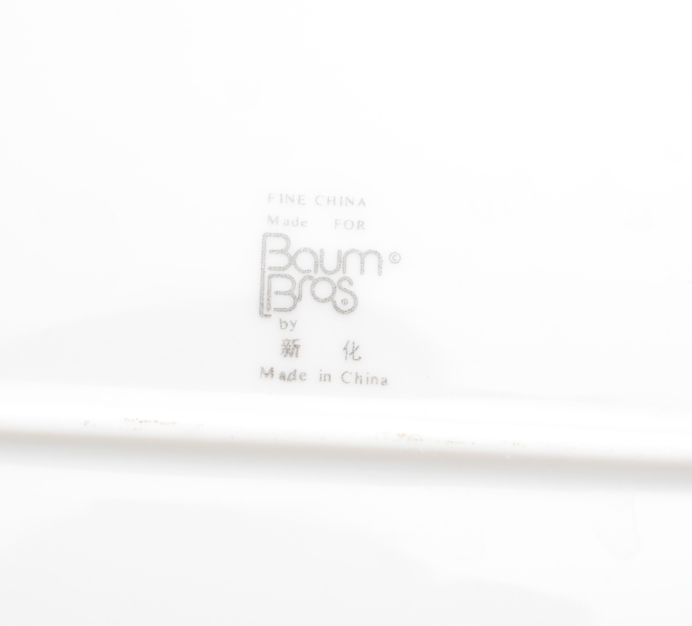 Vintage White and Gold  Assorted China Collection Including Baum Bros