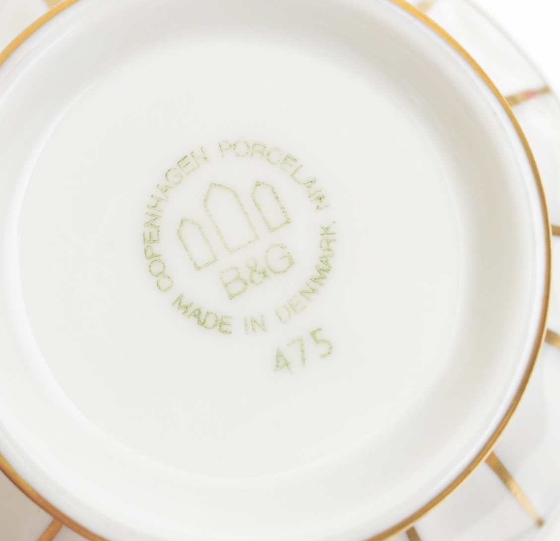 Vintage White and Gold  Assorted China Collection Including Baum Bros