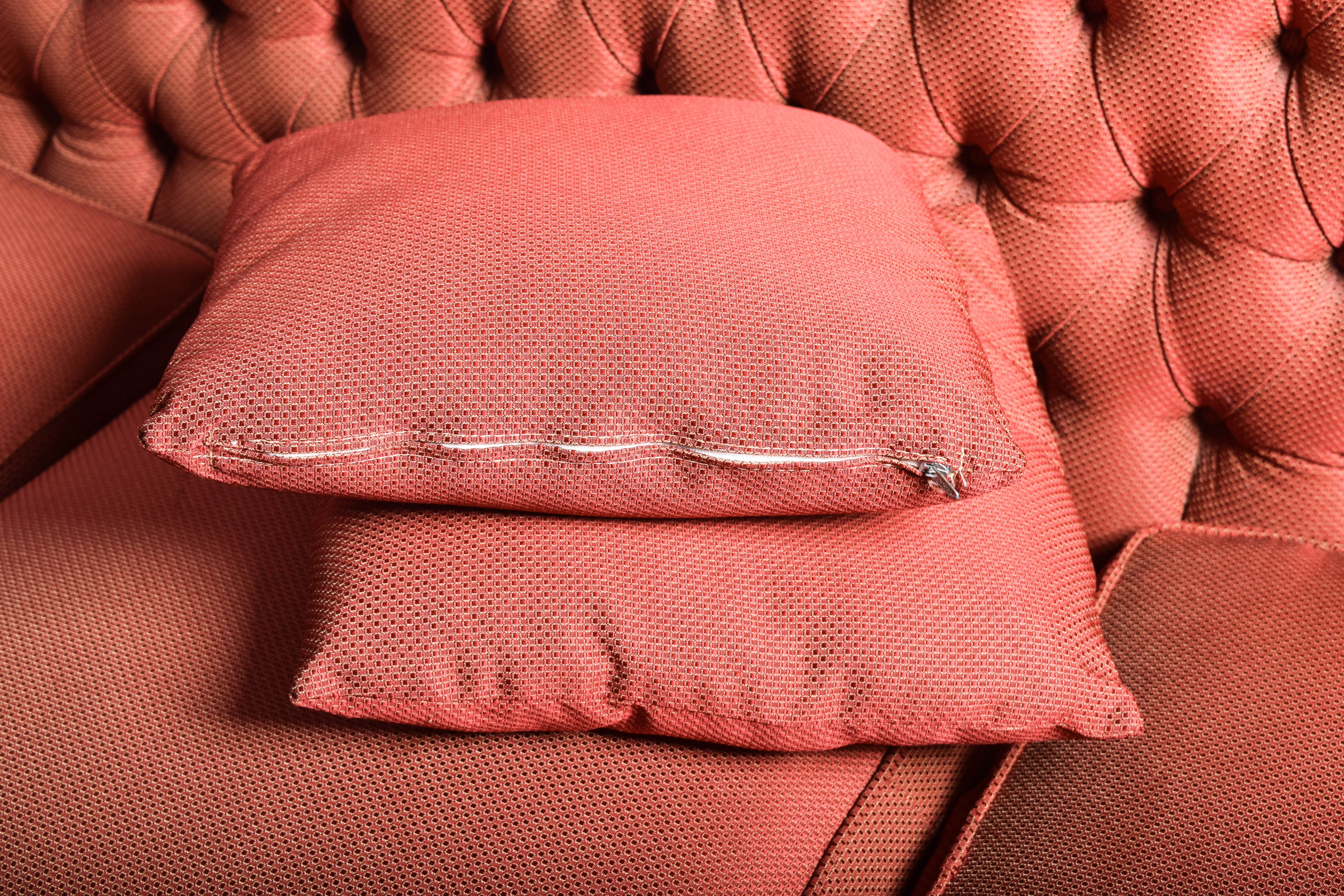 Antique Ornately Carved Victorian Upholstered Sofa