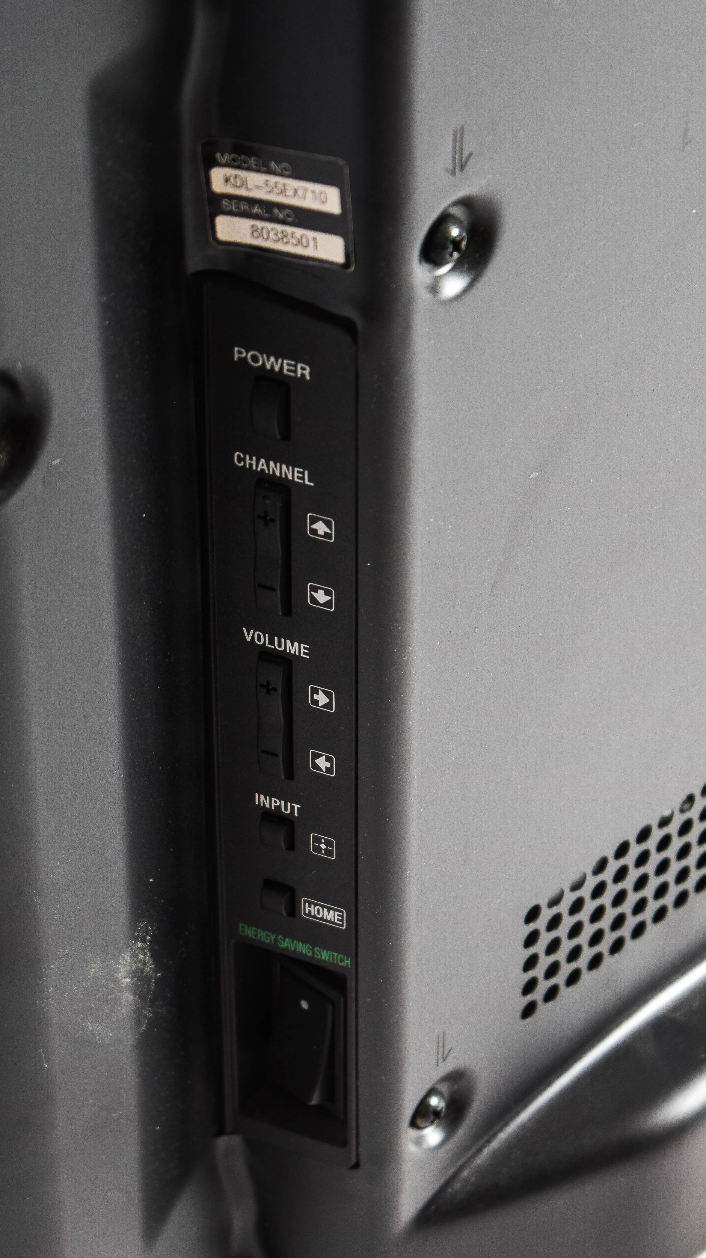 Sony Bravia 55" HDTV and Mount