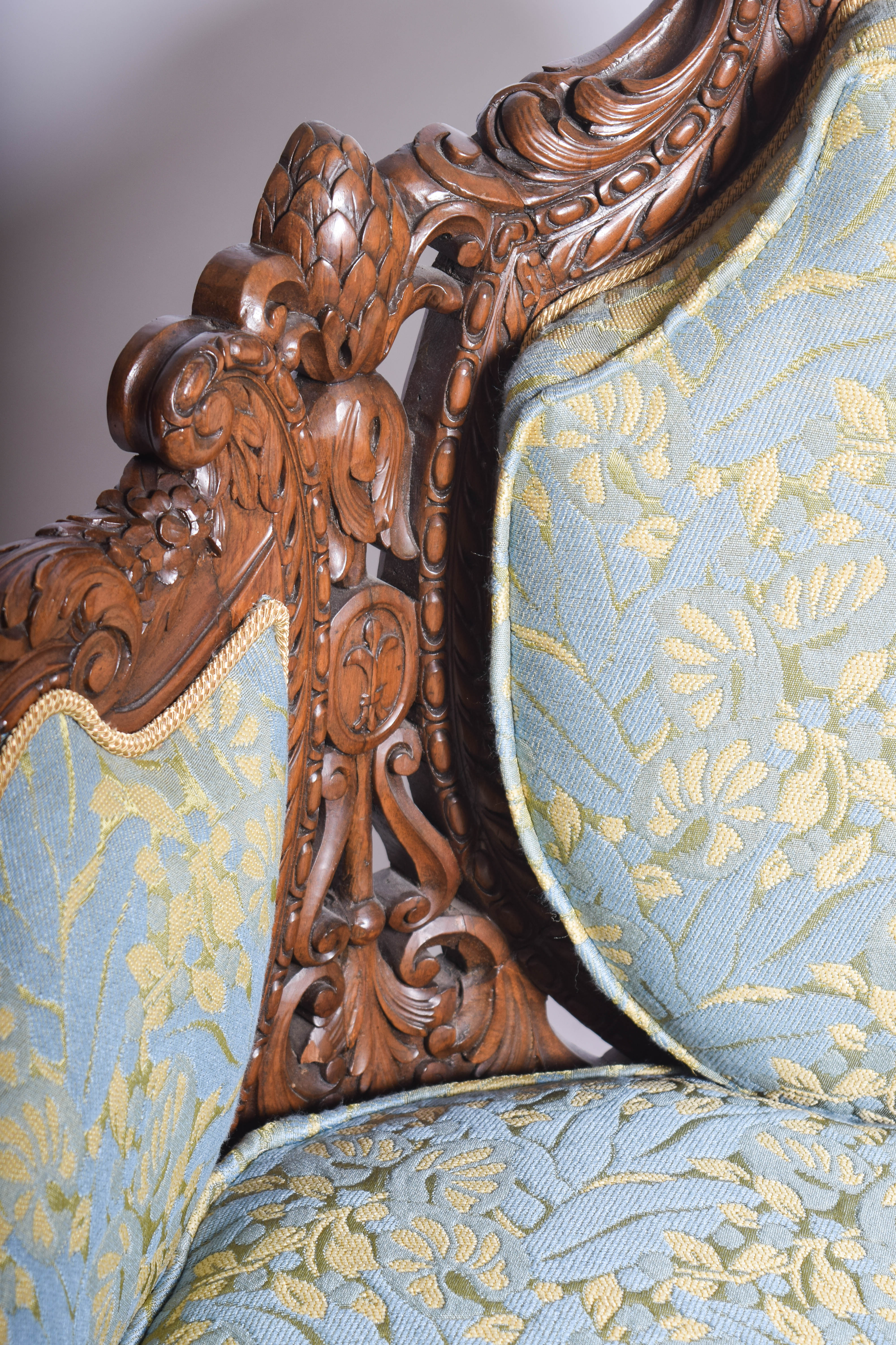 Italian Baroque Style Bergere Arm Chair