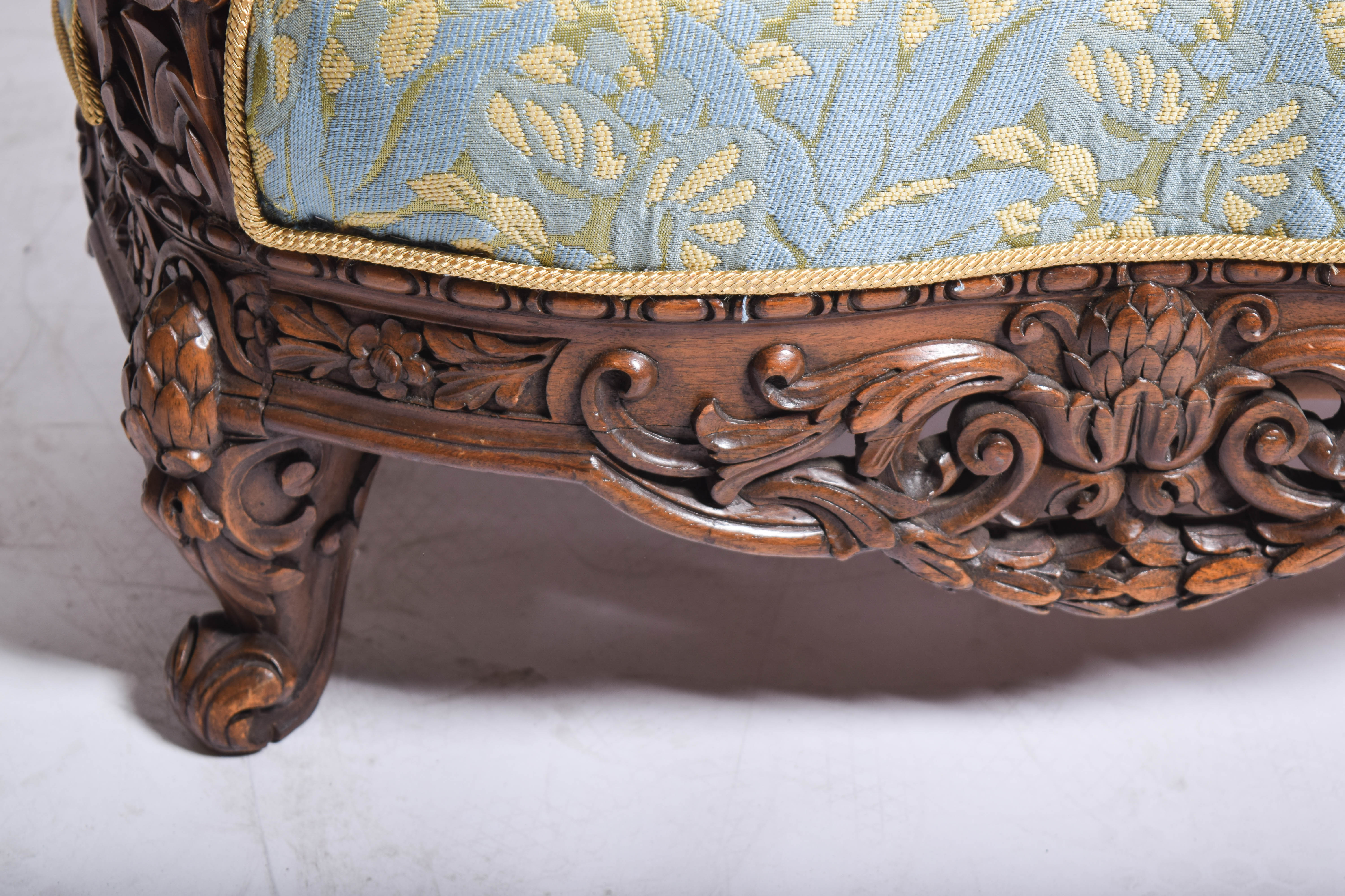 Italian Baroque Style Bergere Arm Chair
