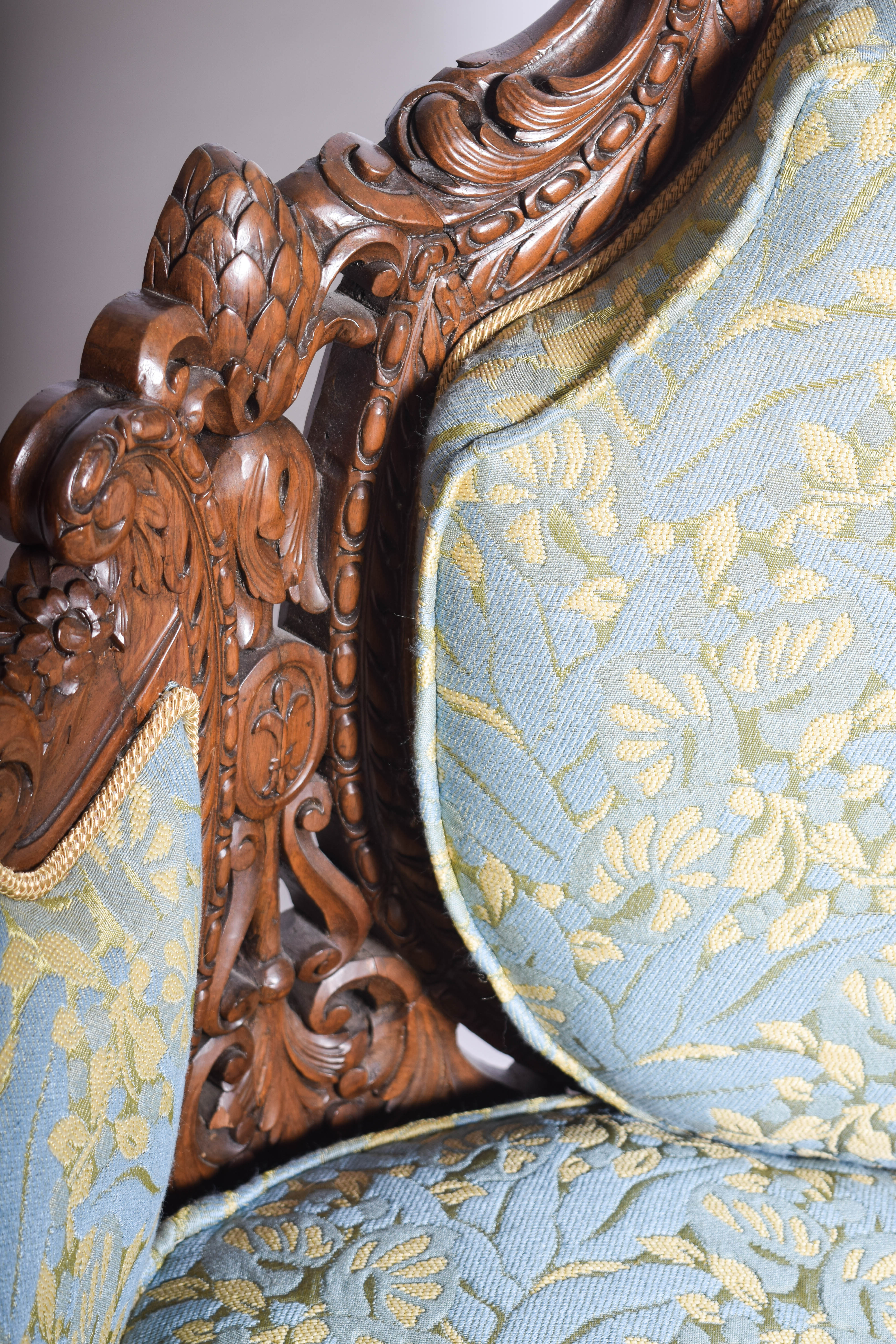 Italian Baroque Style Bergere Arm Chair