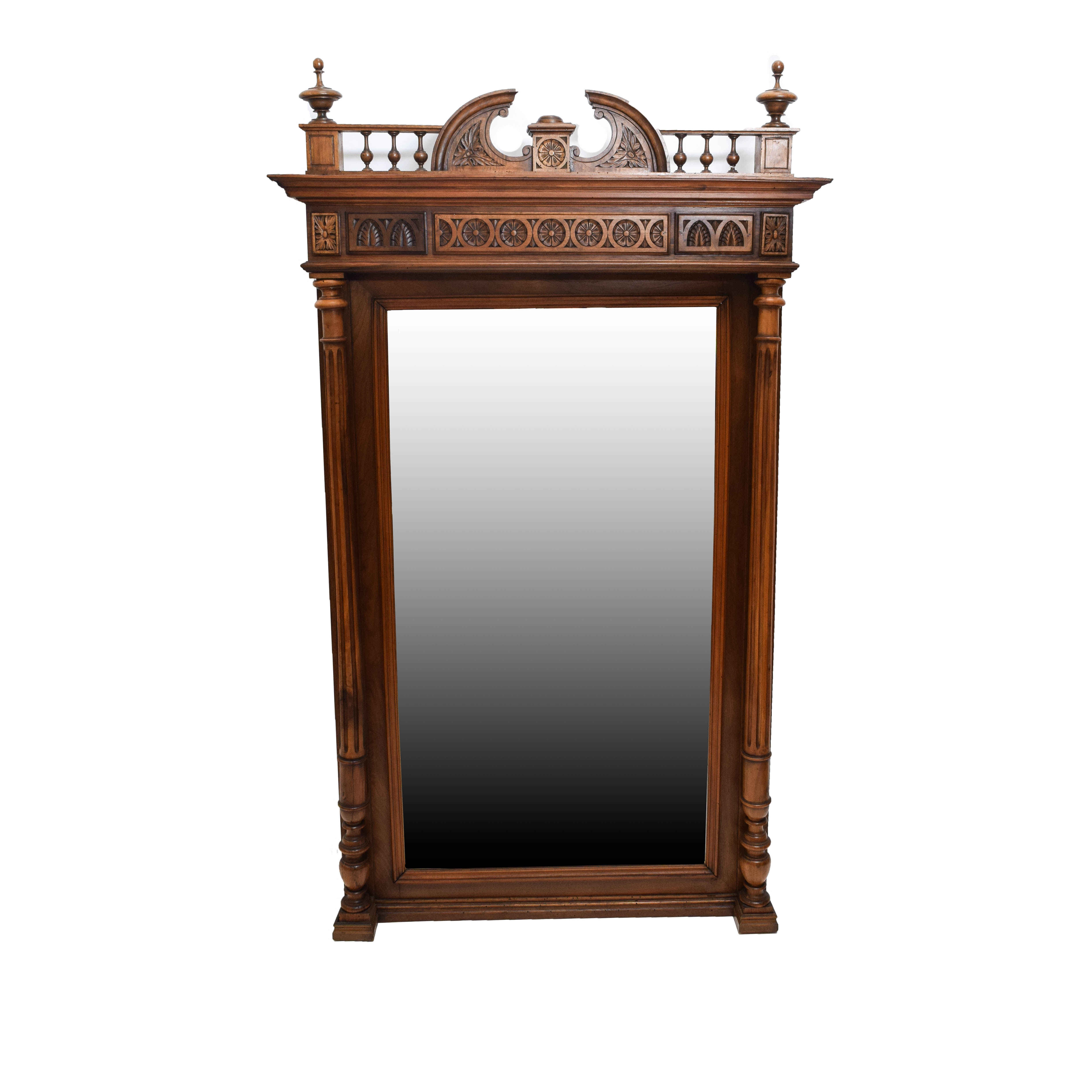 Carved Wood Framed Mirror