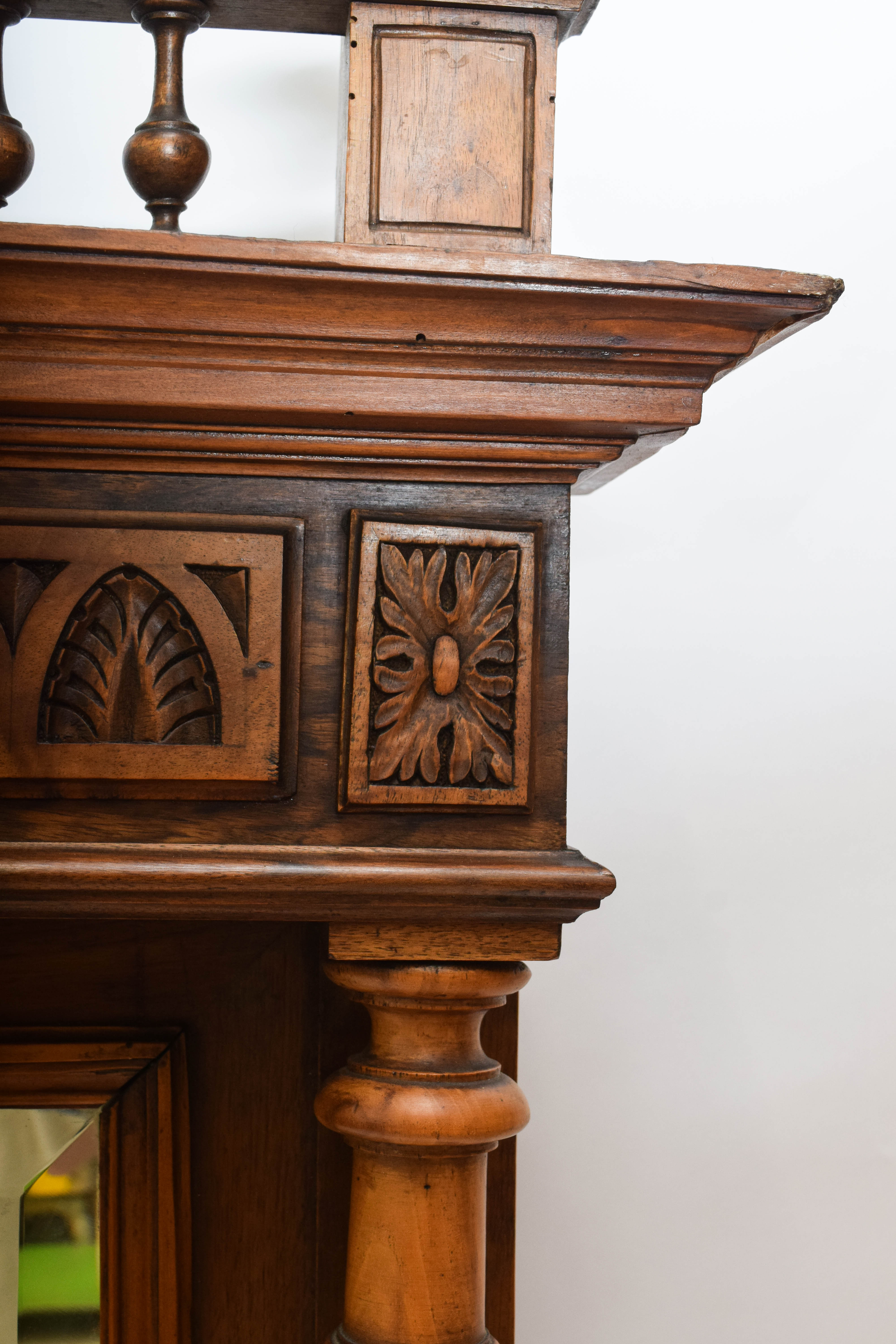 Carved Wood Framed Mirror