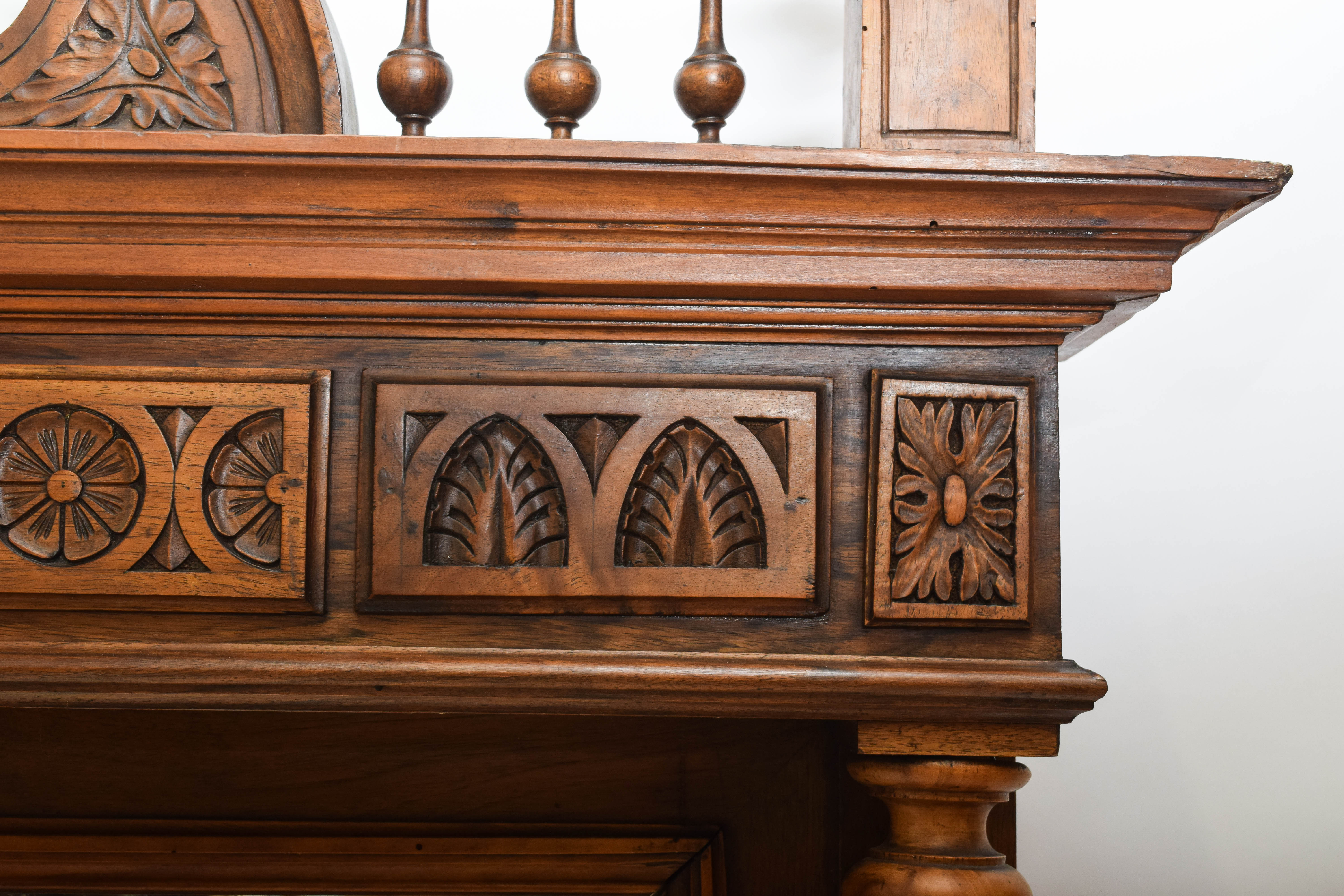 Carved Wood Framed Mirror