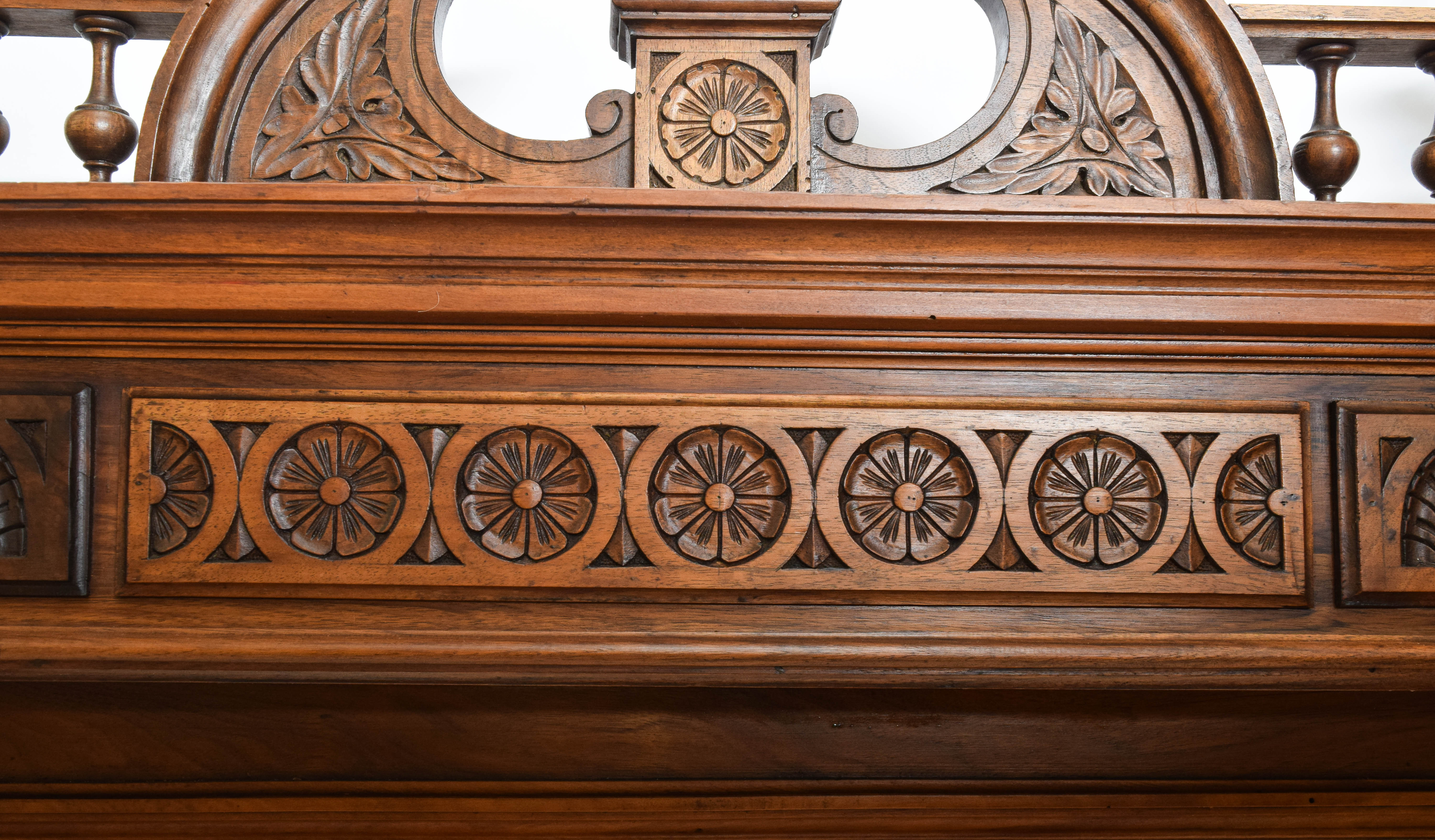 Carved Wood Framed Mirror