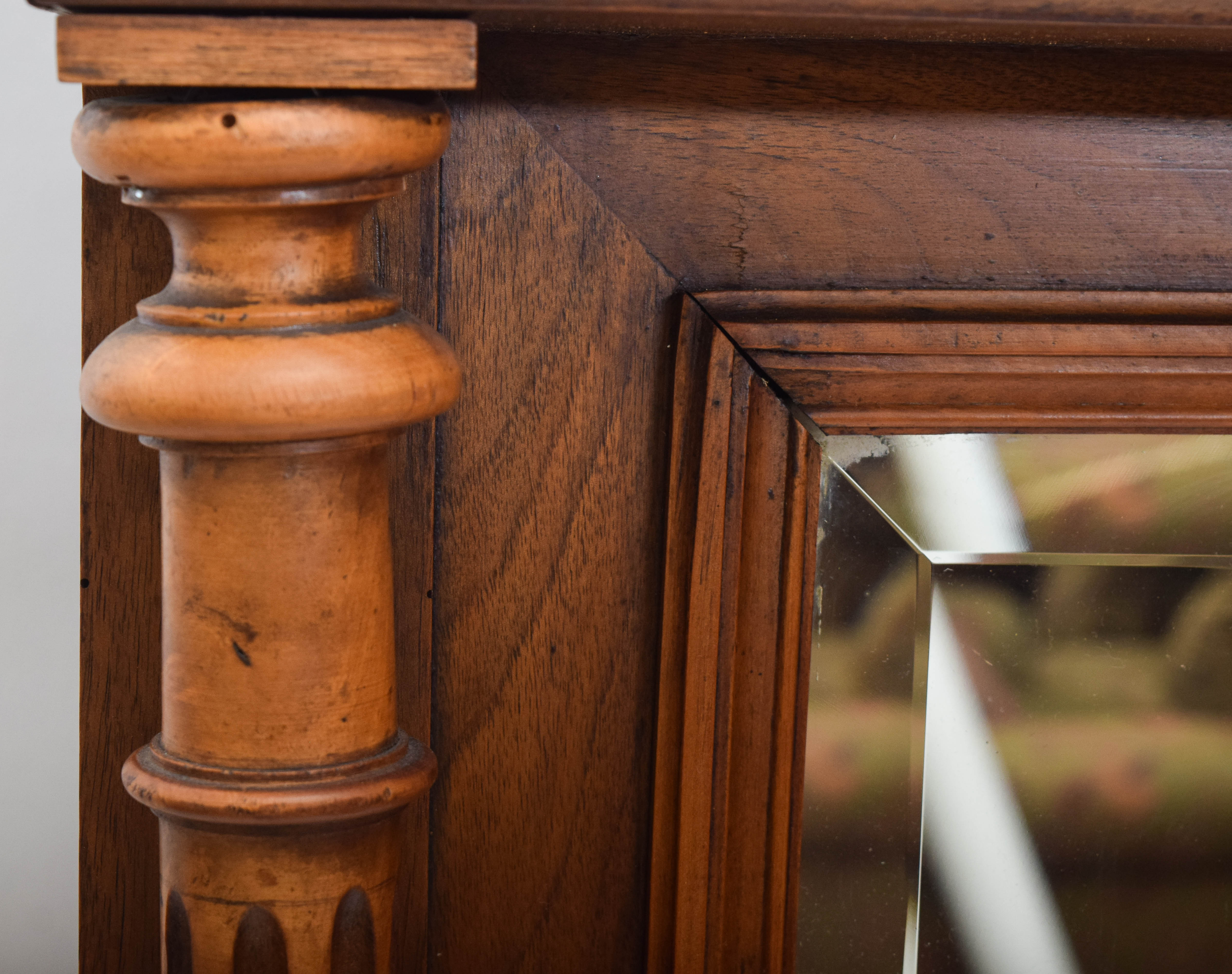 Carved Wood Framed Mirror