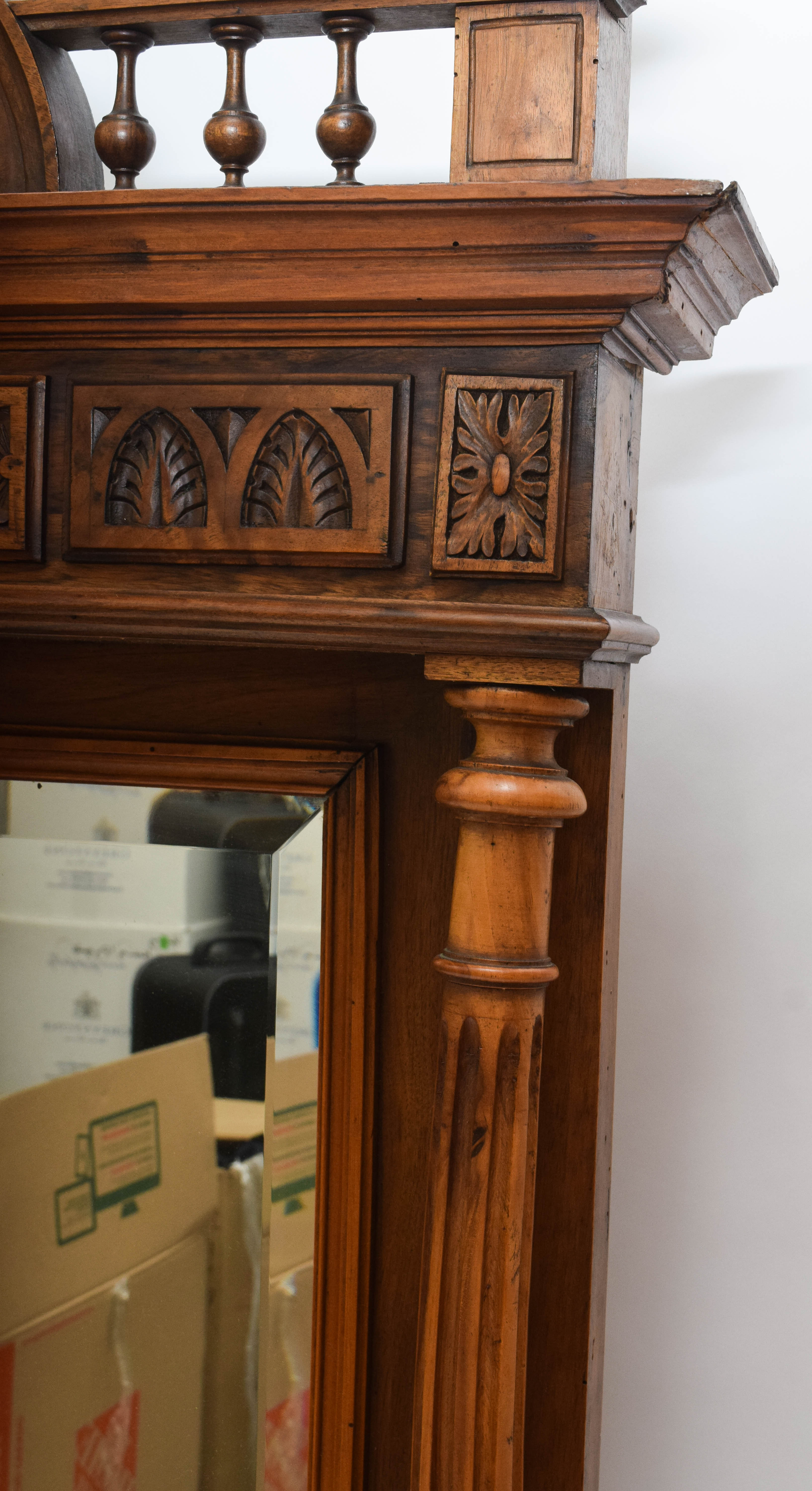 Carved Wood Framed Mirror