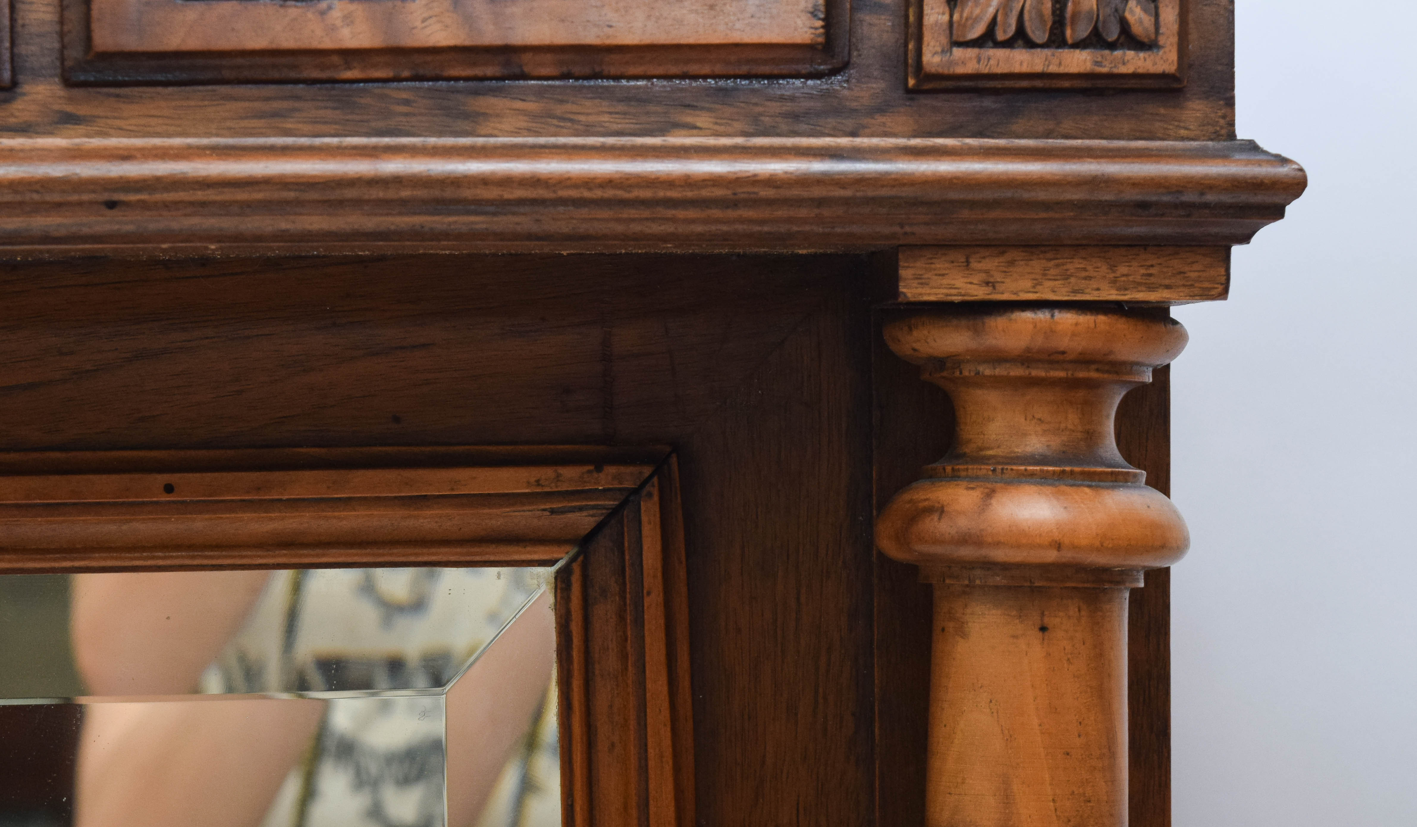 Carved Wood Framed Mirror
