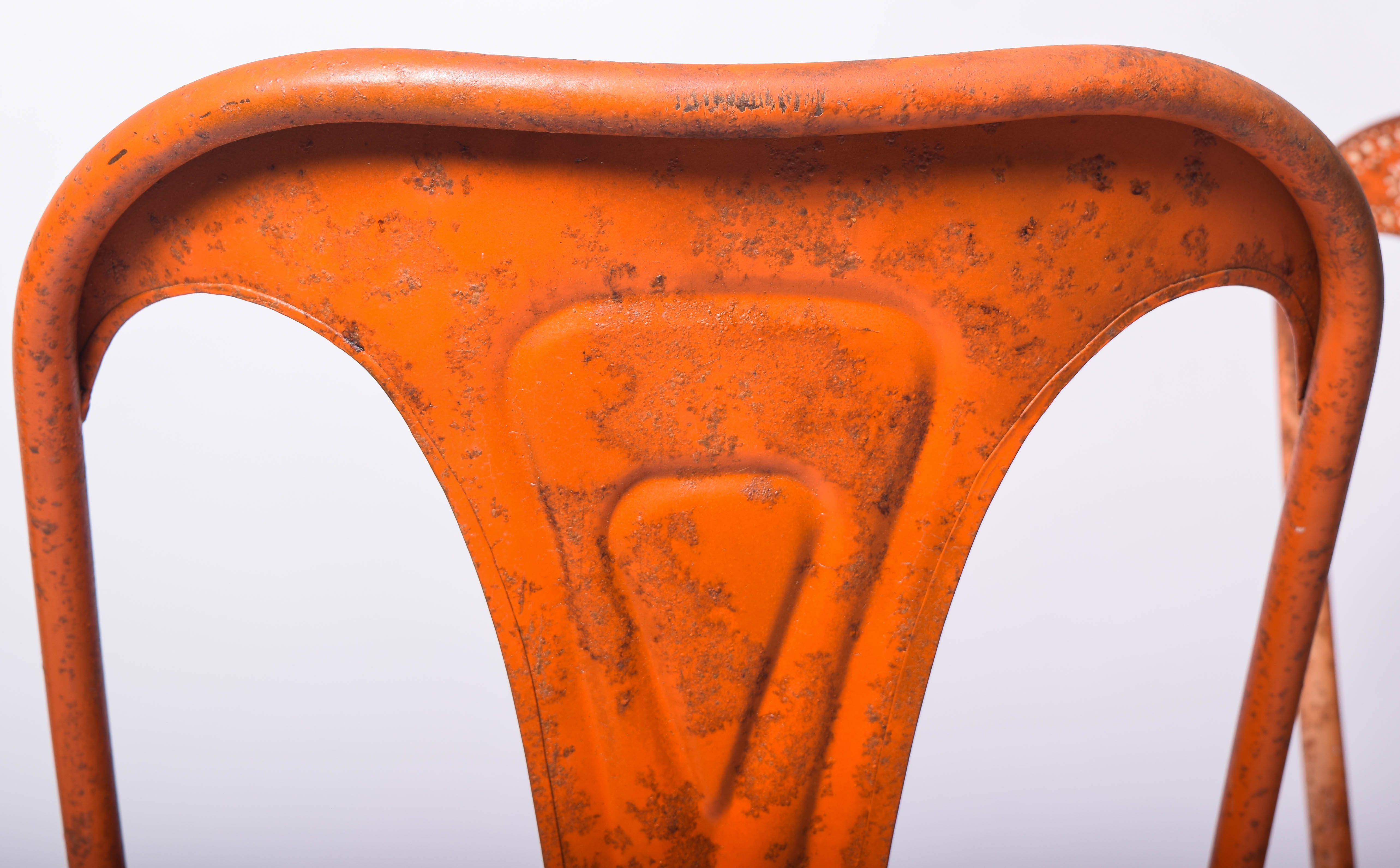 Indian Mid-Century Painted Metal Chairs