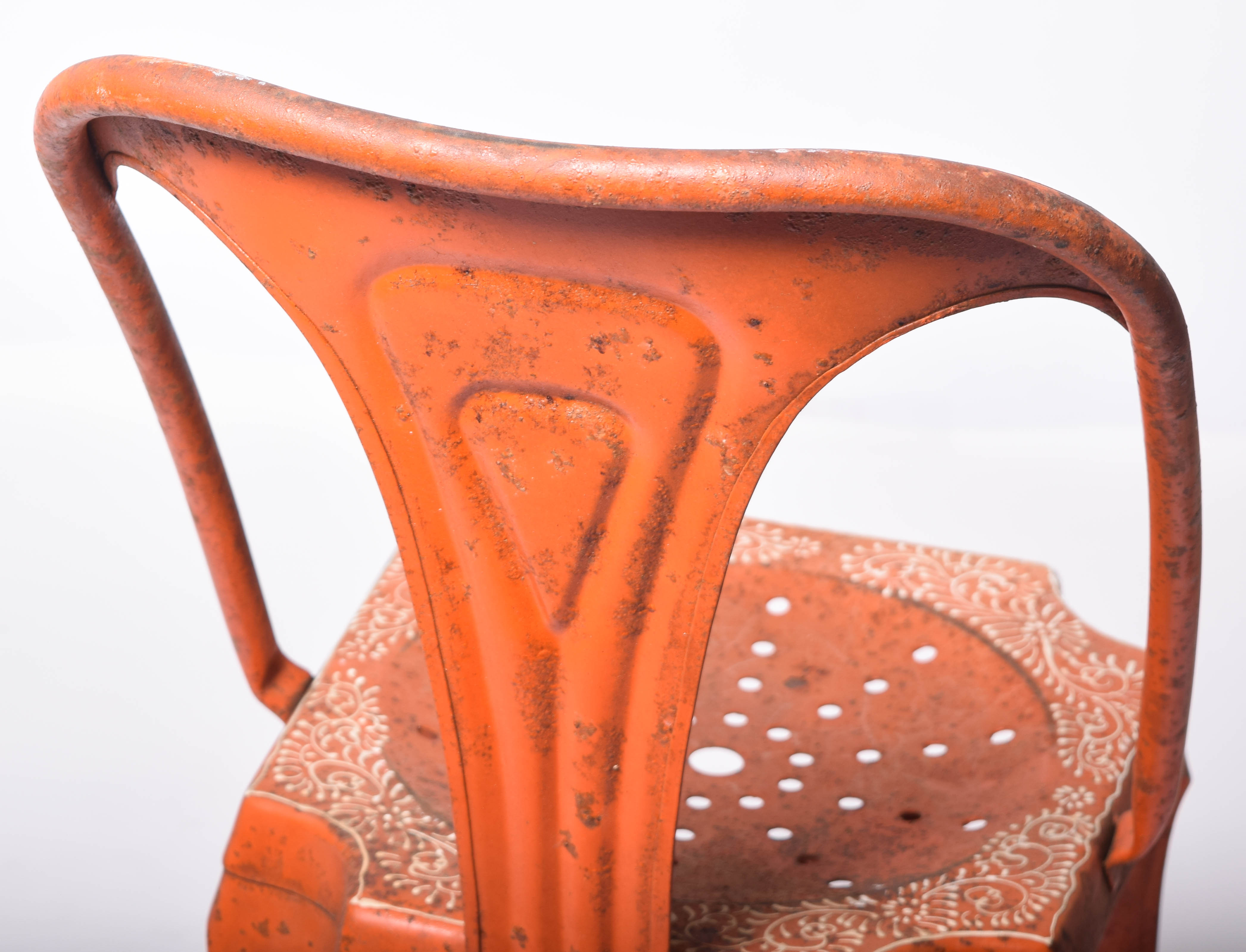 Indian Mid-Century Painted Metal Chairs