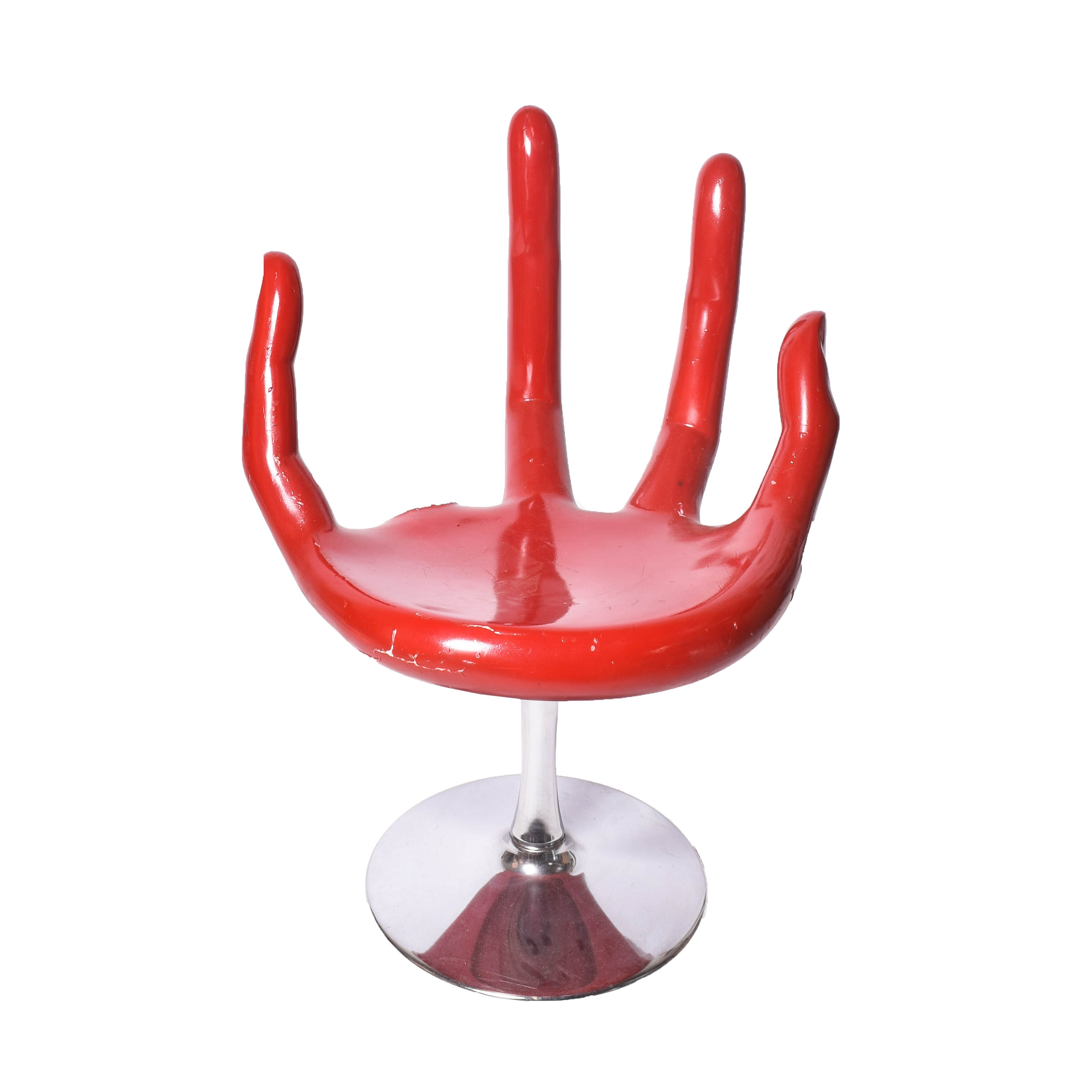 Vintage Red Hand Chair EBTH
