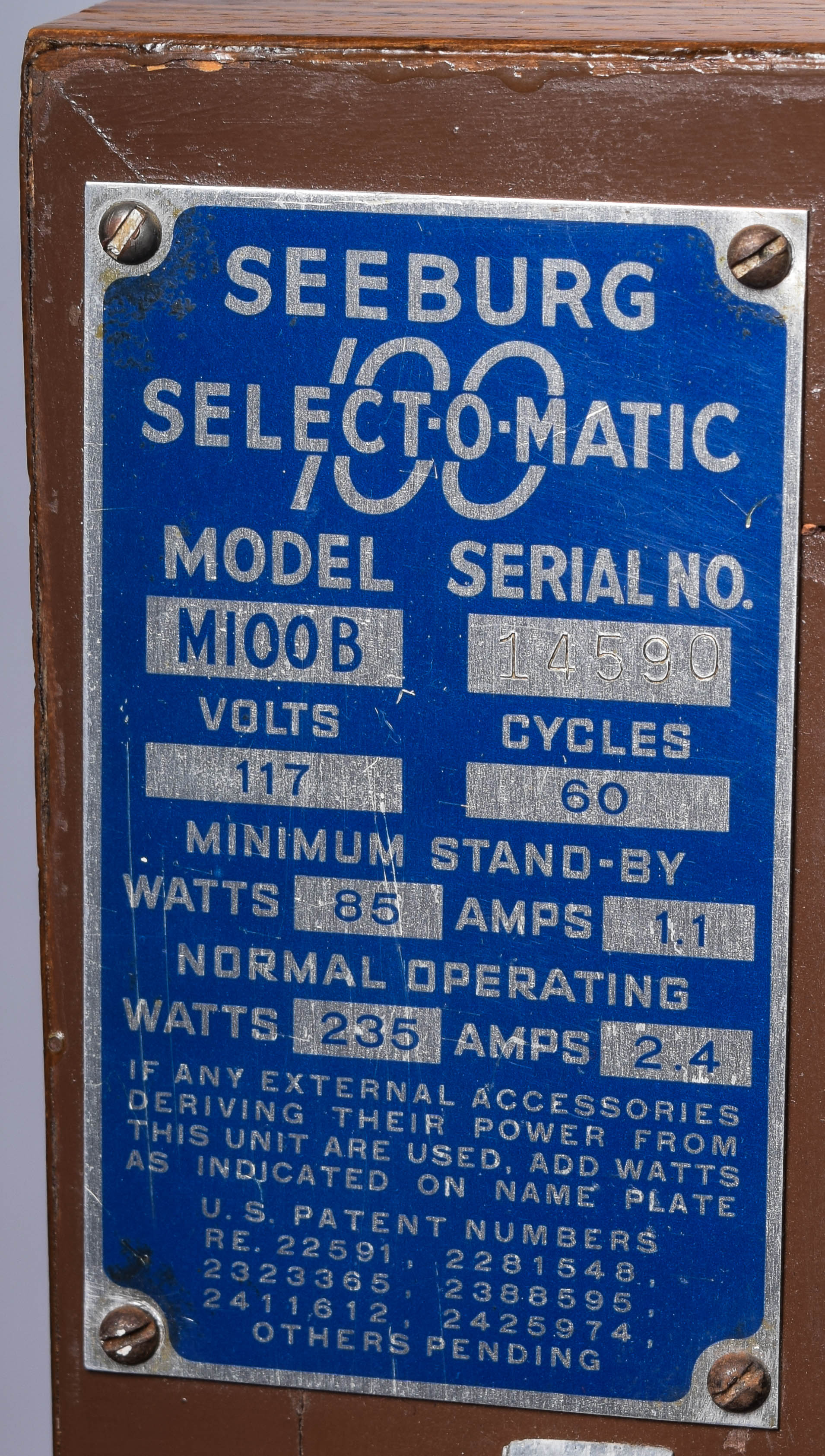 Vintage Seeburg Select-O-Matic 100 Jukebox