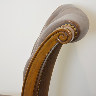 Frontgate Leather Swivel Bar Stools