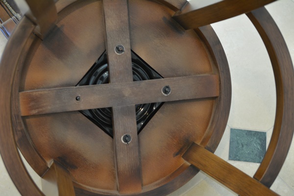 Frontgate Leather Swivel Bar Stools