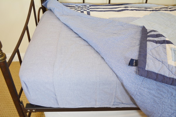 Iron Tone Daybed with Pop-Up Trundle and Bedding