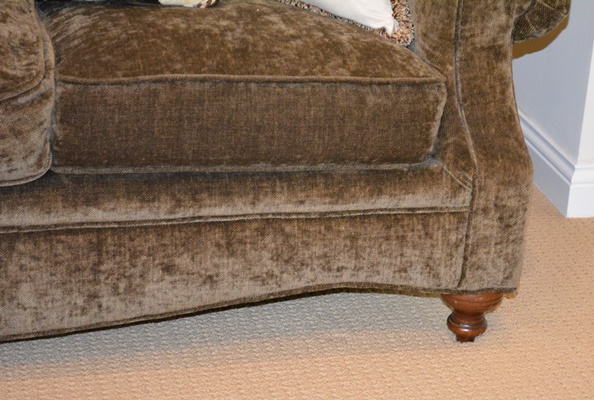 Drexel Heritage Brown Chenille Sofa