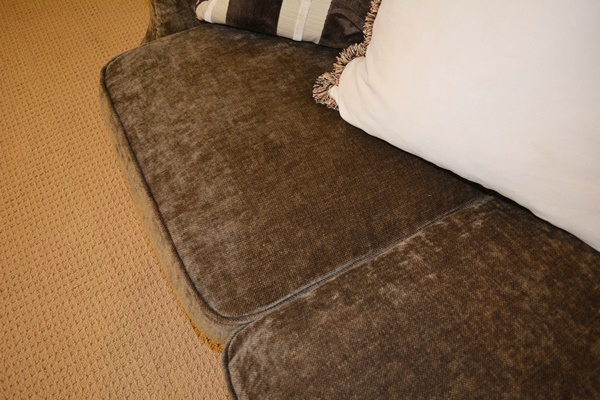 Drexel Heritage Brown Chenille Sofa