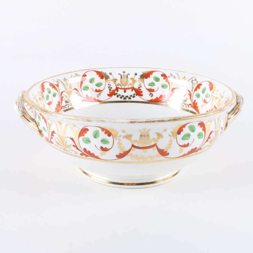 Antique English Porcelain Serving Bow