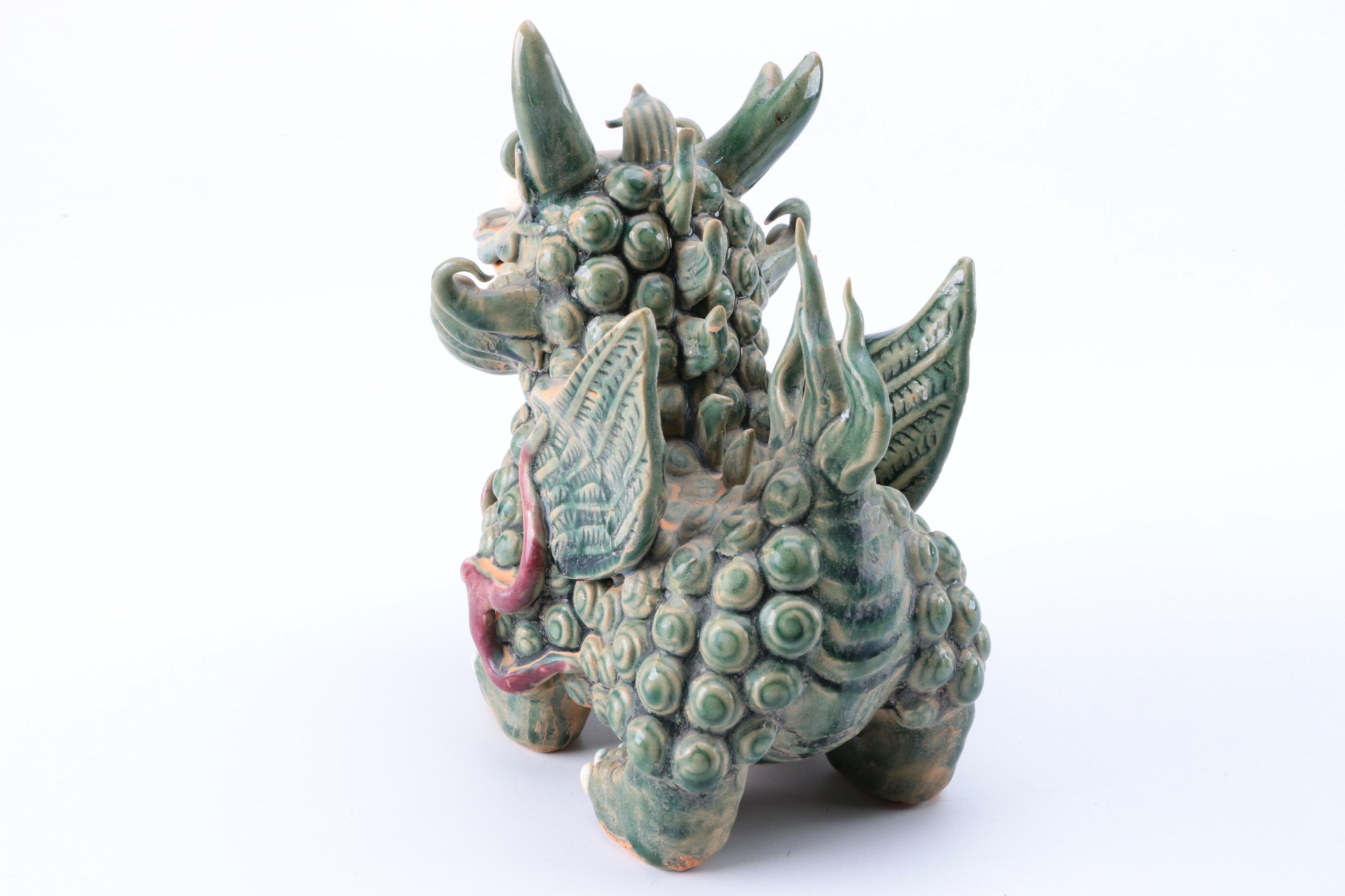 Ceramic Dragon Figurines