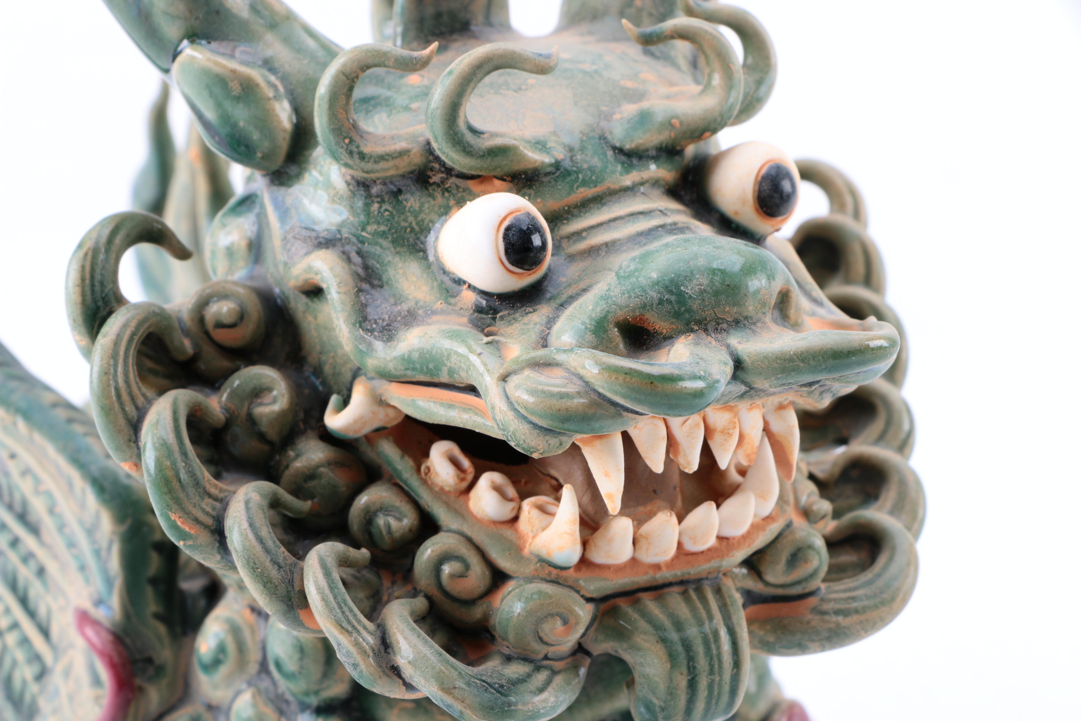 Ceramic Dragon Figurines