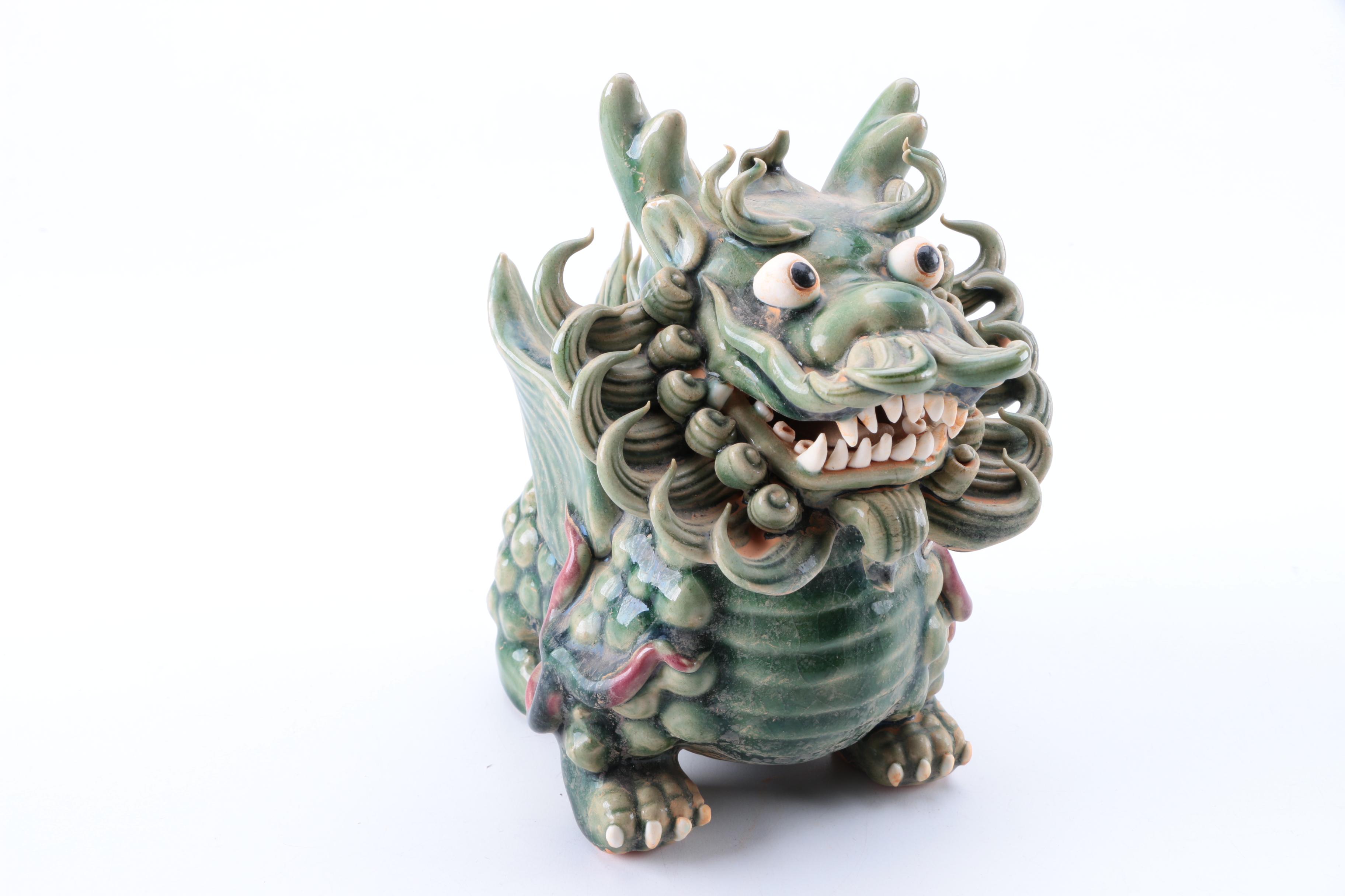 Ceramic Dragon Figurines