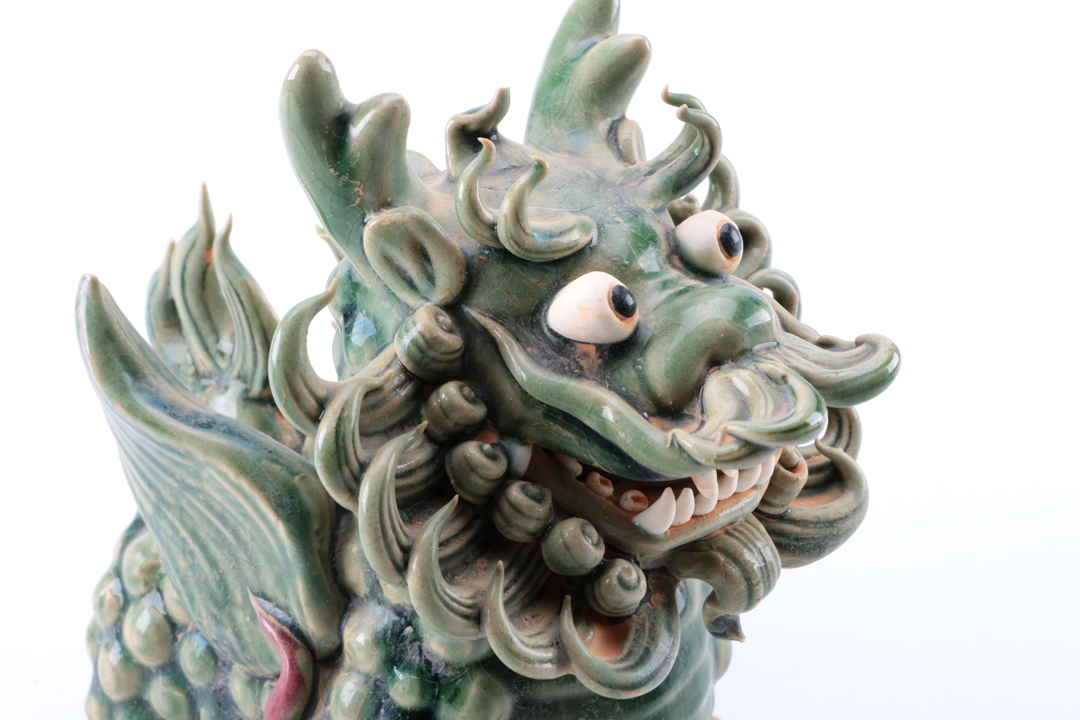 Ceramic Dragon Figurines