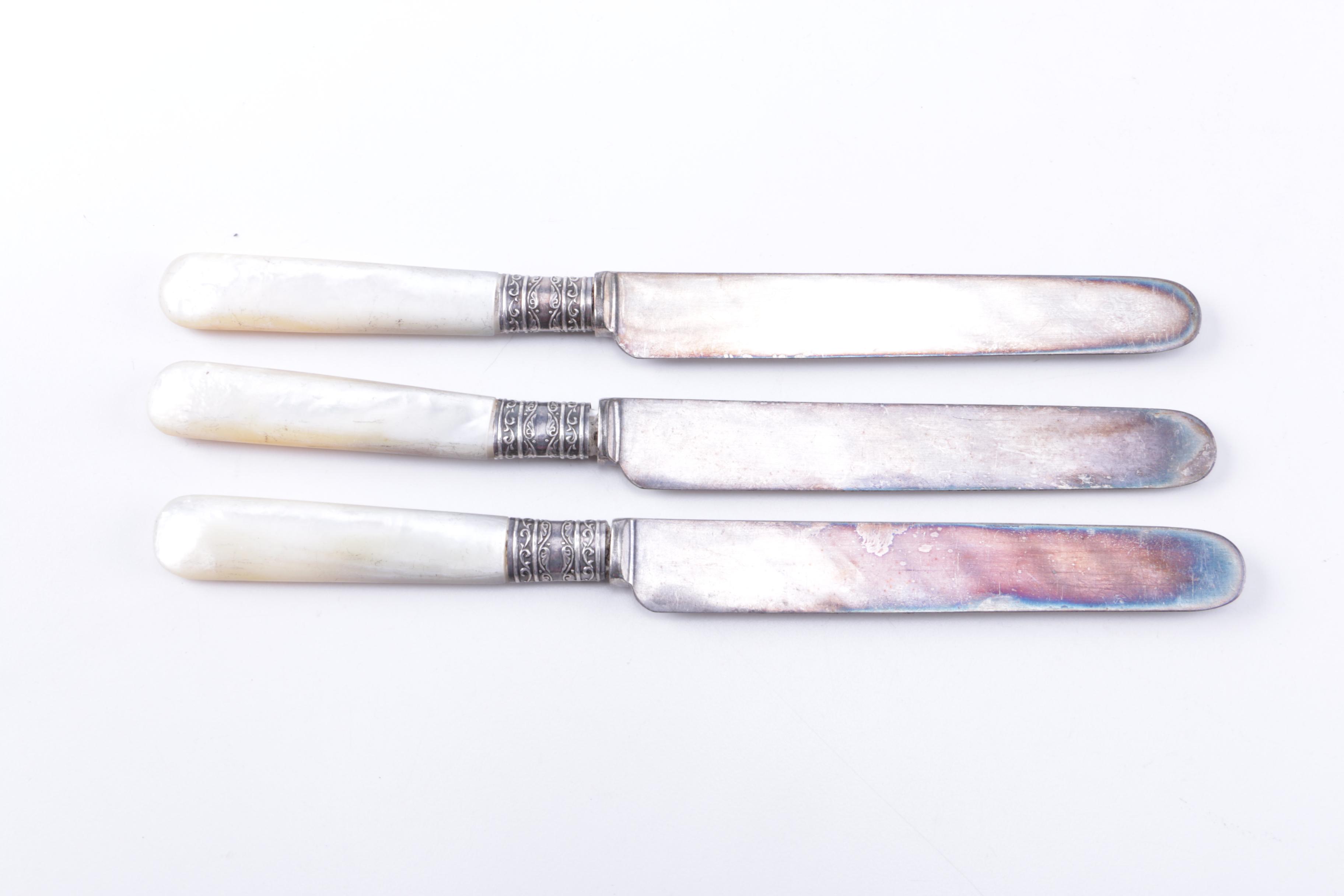 Vintage Landers Frary & Clark Knives with Mother of Pearl Handles