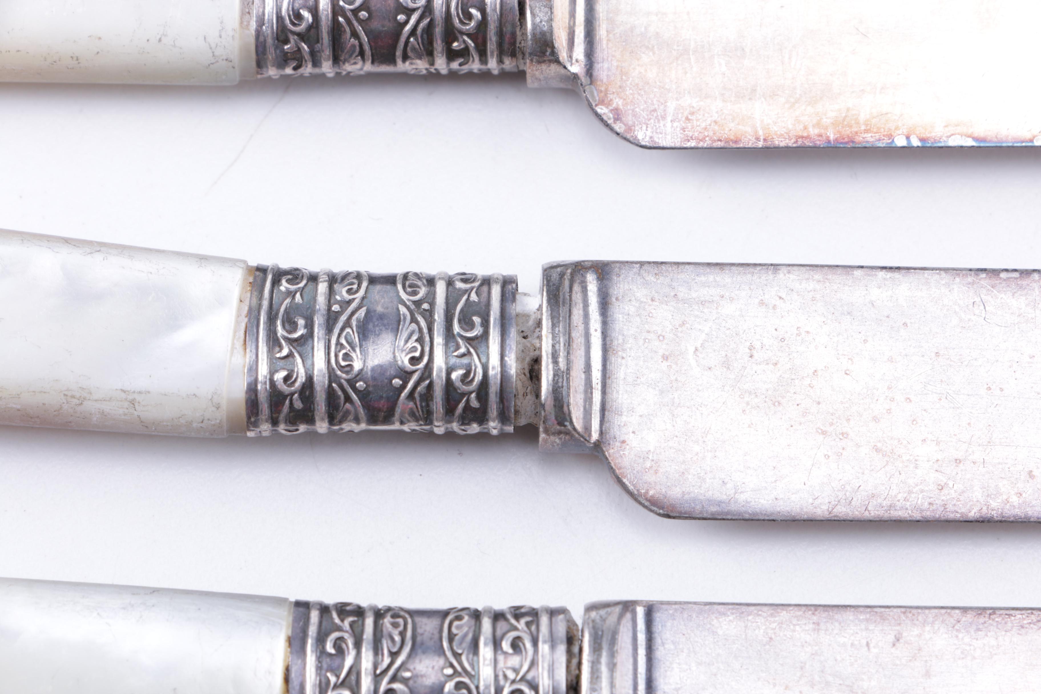 Vintage Landers Frary & Clark Knives with Mother of Pearl Handles