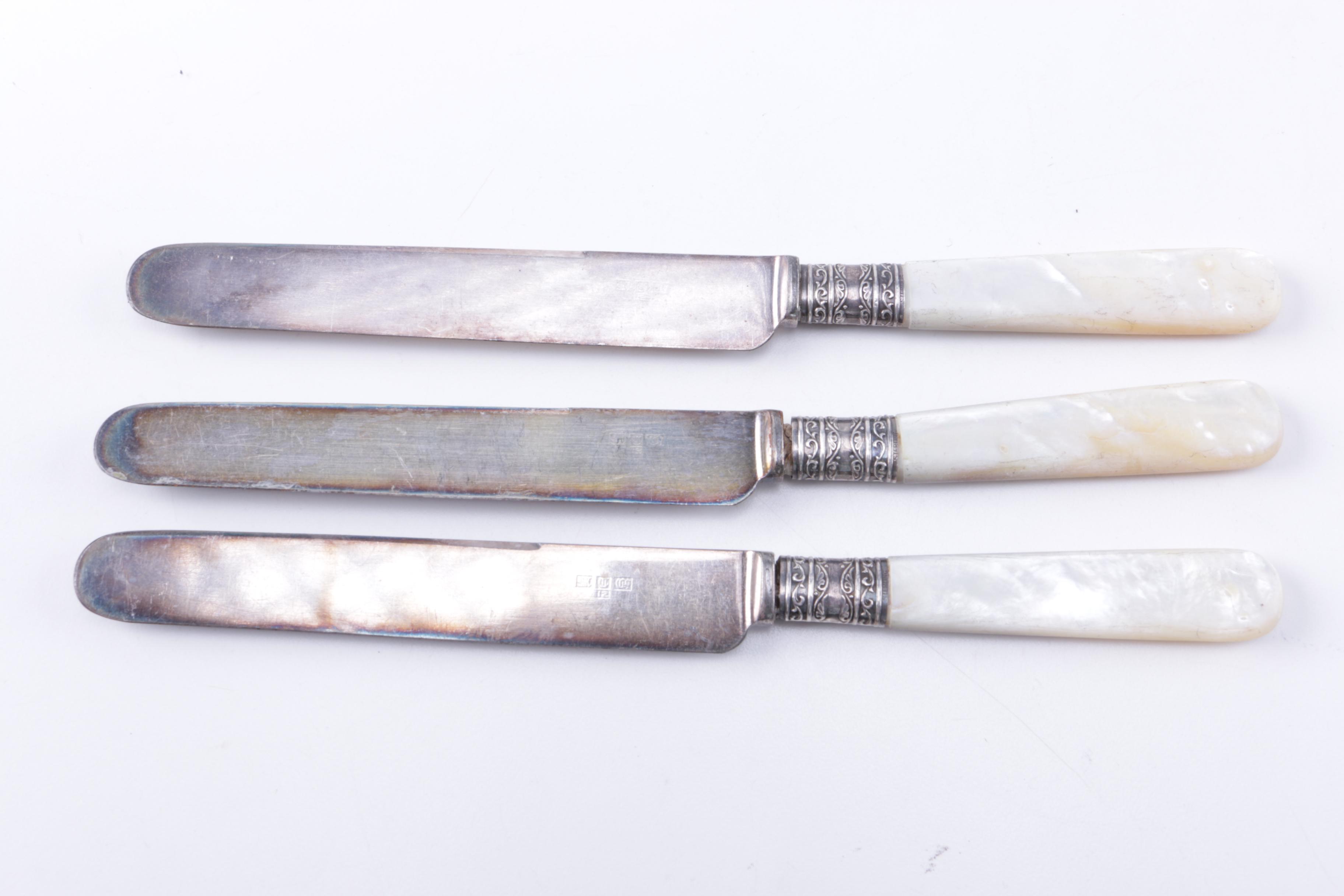 Vintage Landers Frary & Clark Knives with Mother of Pearl Handles