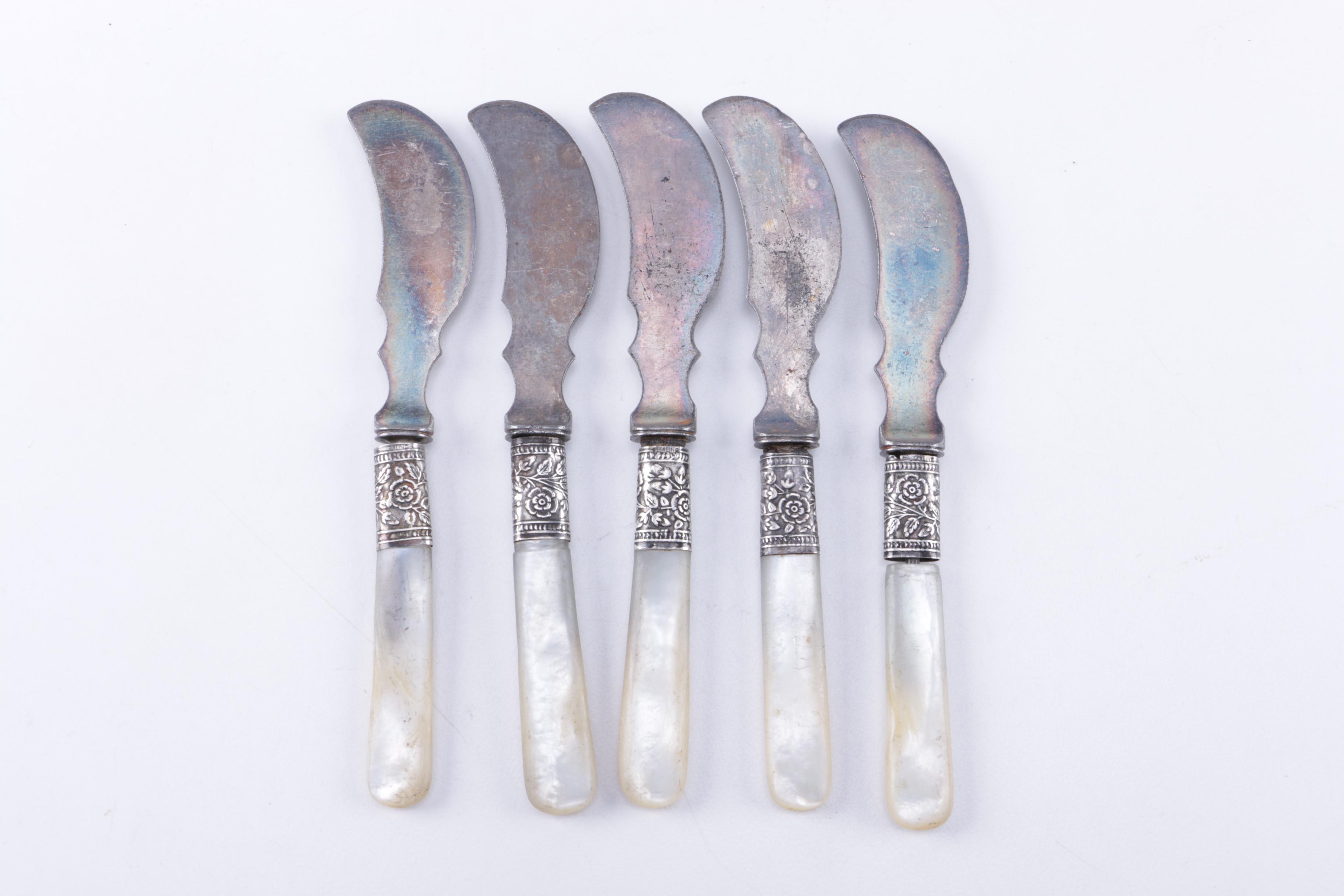 Vintage Landers Frary & Clark Knives with Mother of Pearl Handles