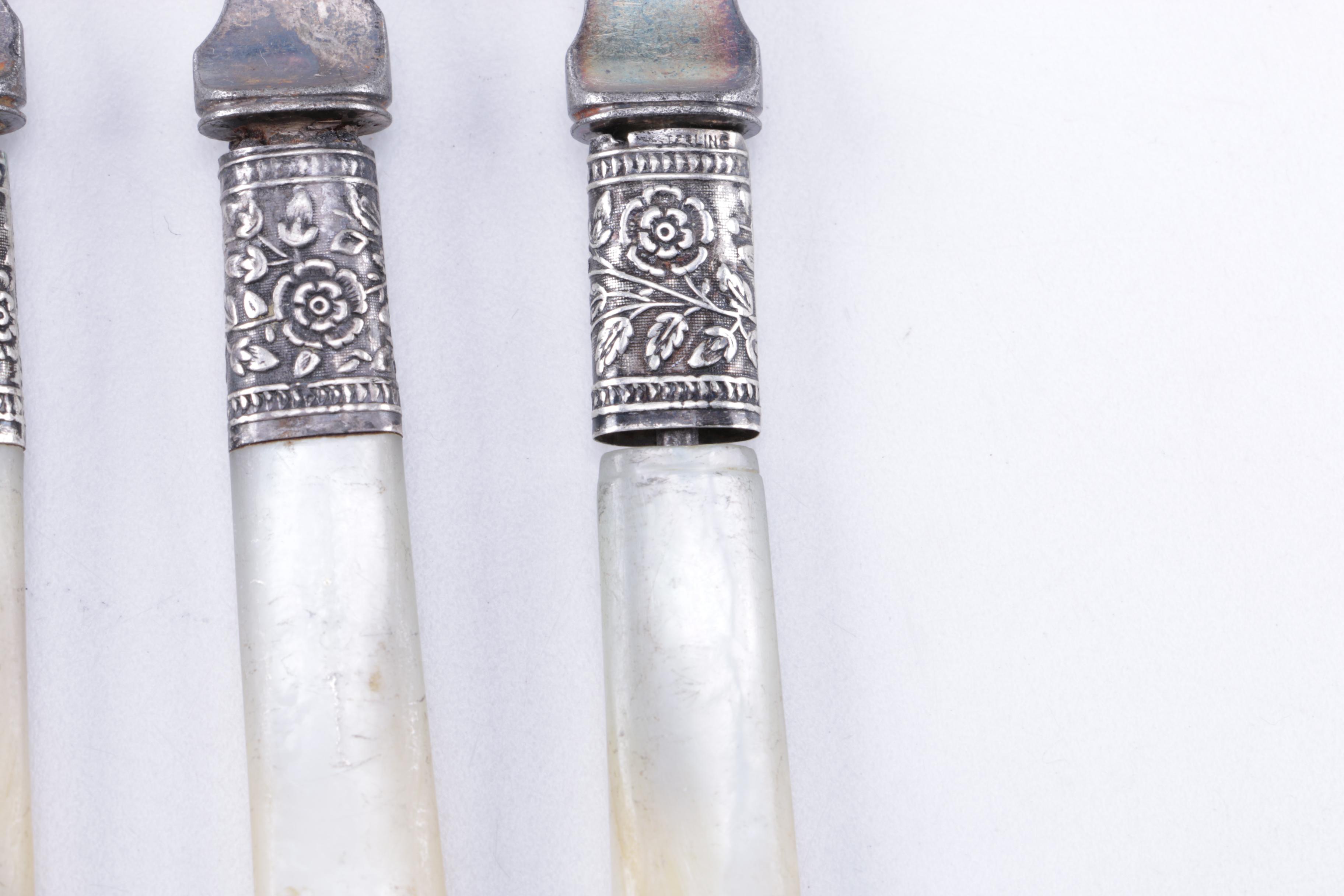 Vintage Landers Frary & Clark Knives with Mother of Pearl Handles