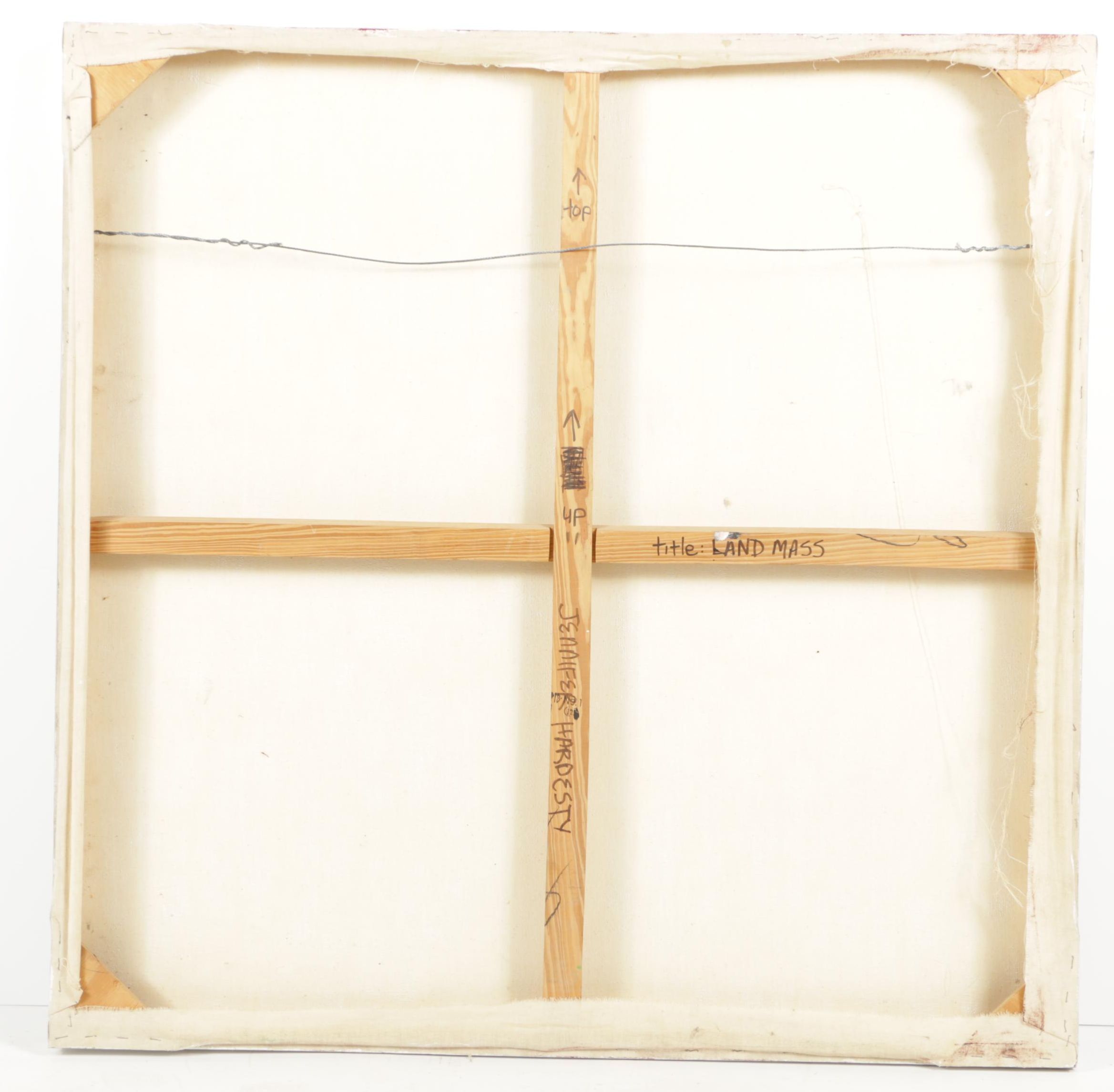 Jennifer Hardesty Oil Painting on Canvas "Land Mass"