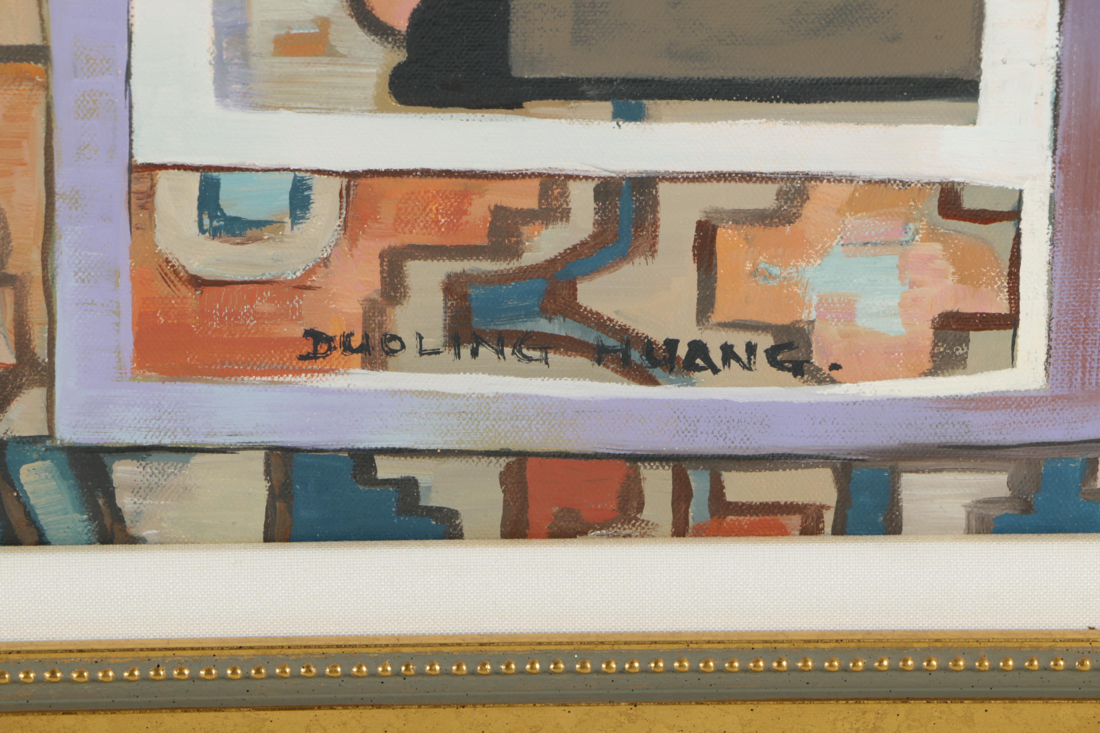 Duoling Huang Oil Painting of Yellow Flowers