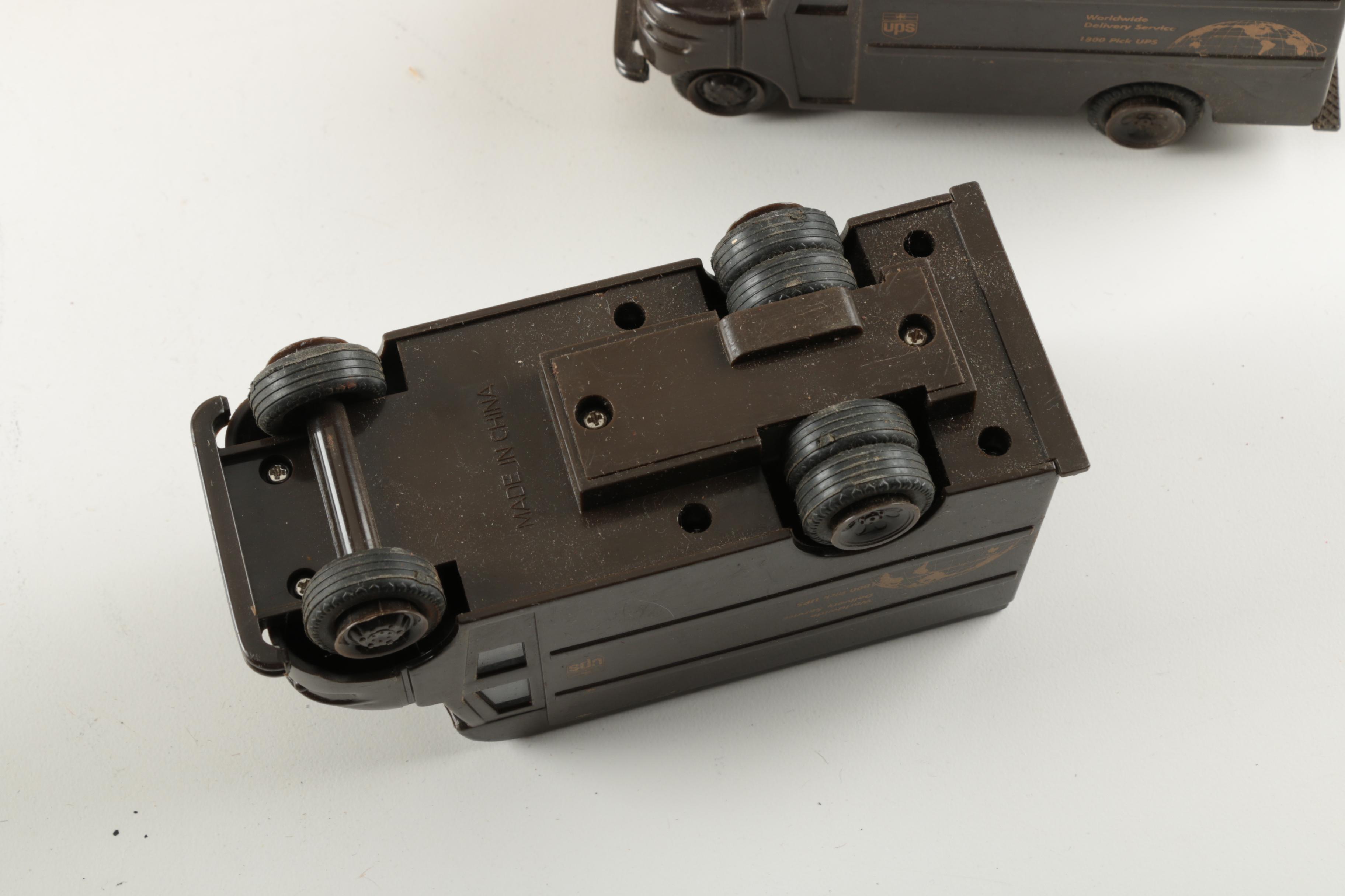 Vintage Tonka Tractor Trailer and UPS Trucks