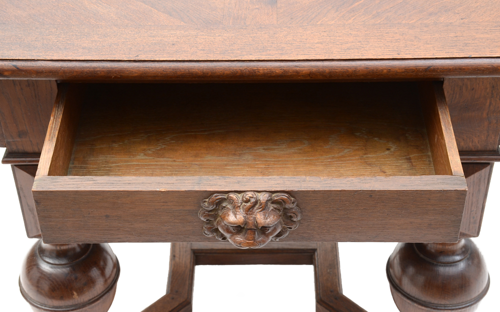 Antique Jacobean Revival Oak Table