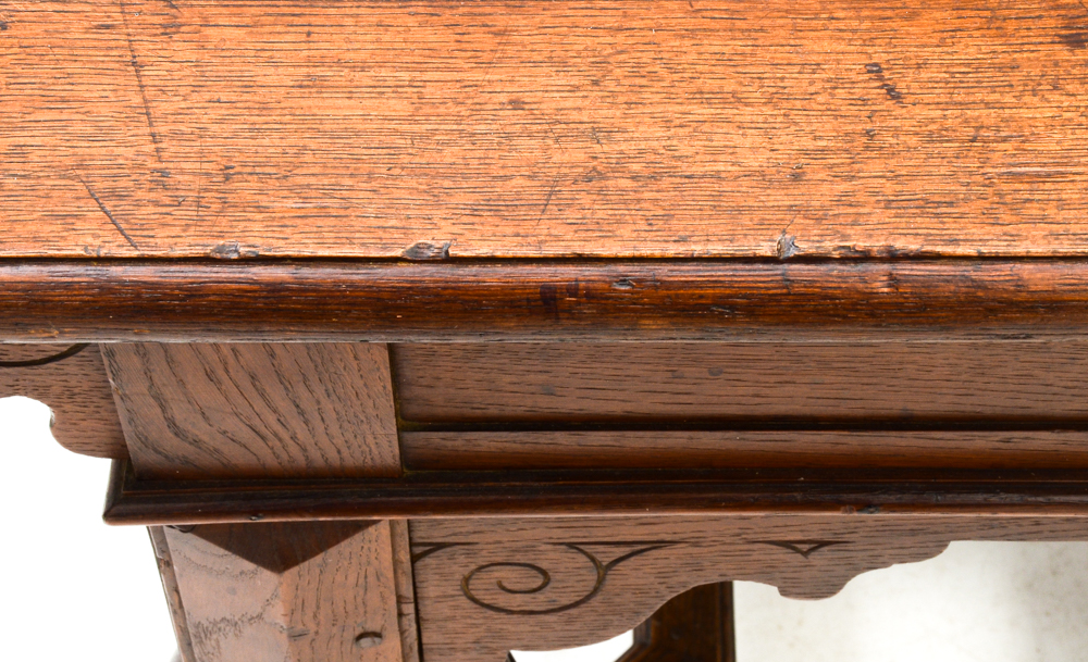Antique Jacobean Revival Oak Table