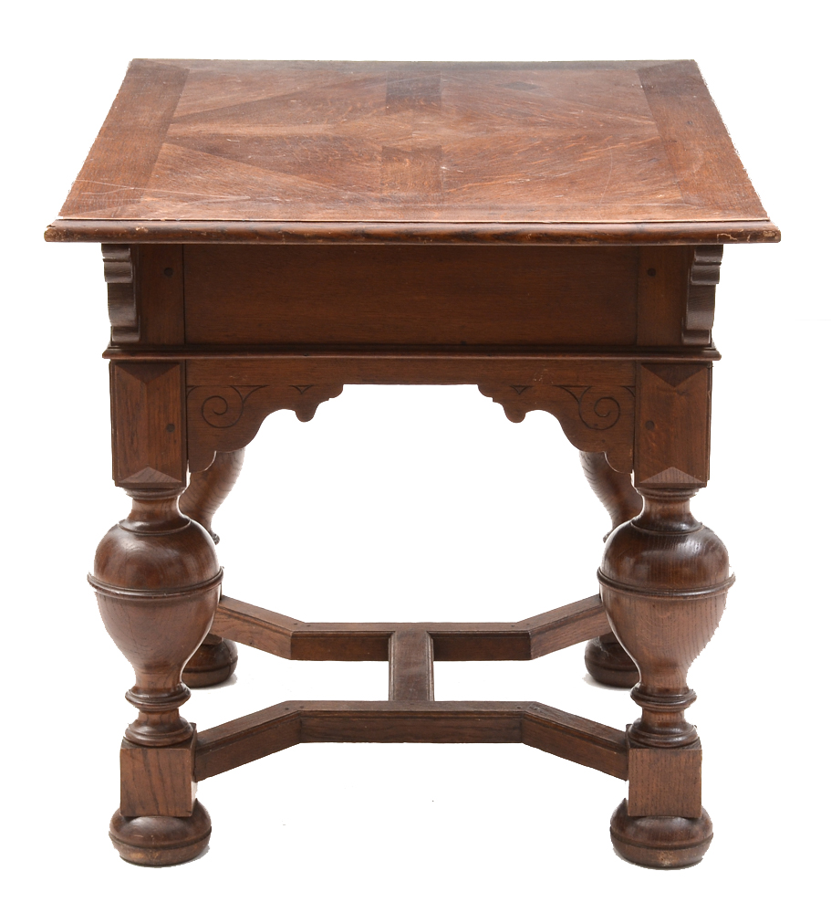Antique Jacobean Revival Oak Table