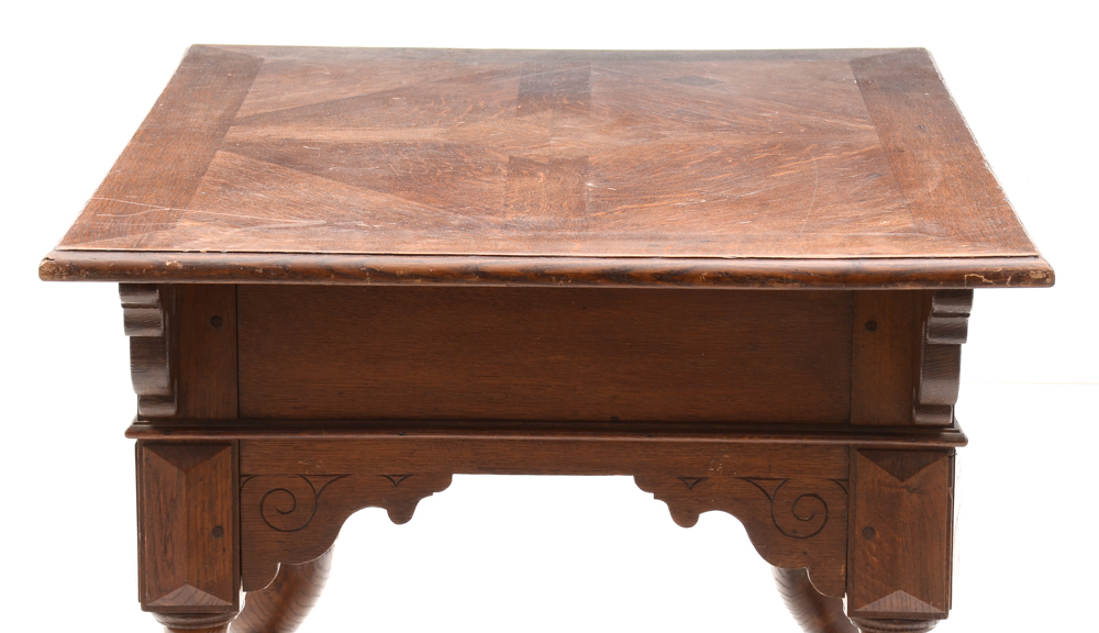 Antique Jacobean Revival Oak Table