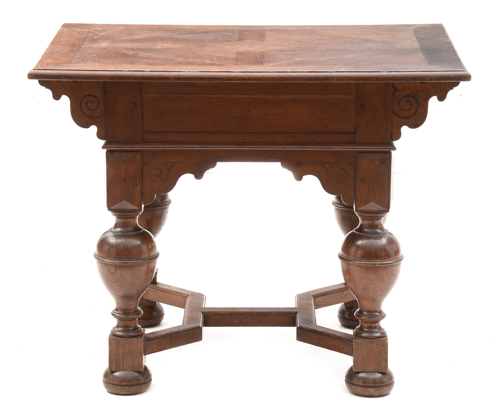 Antique Jacobean Revival Oak Table
