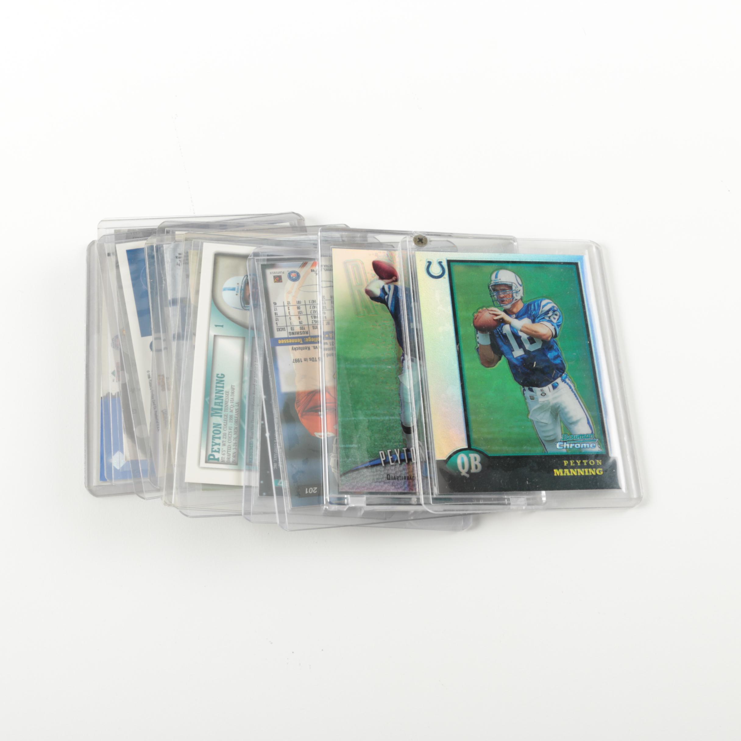 Peyton Manning Rookie Cards Featuring Topps and Bowman