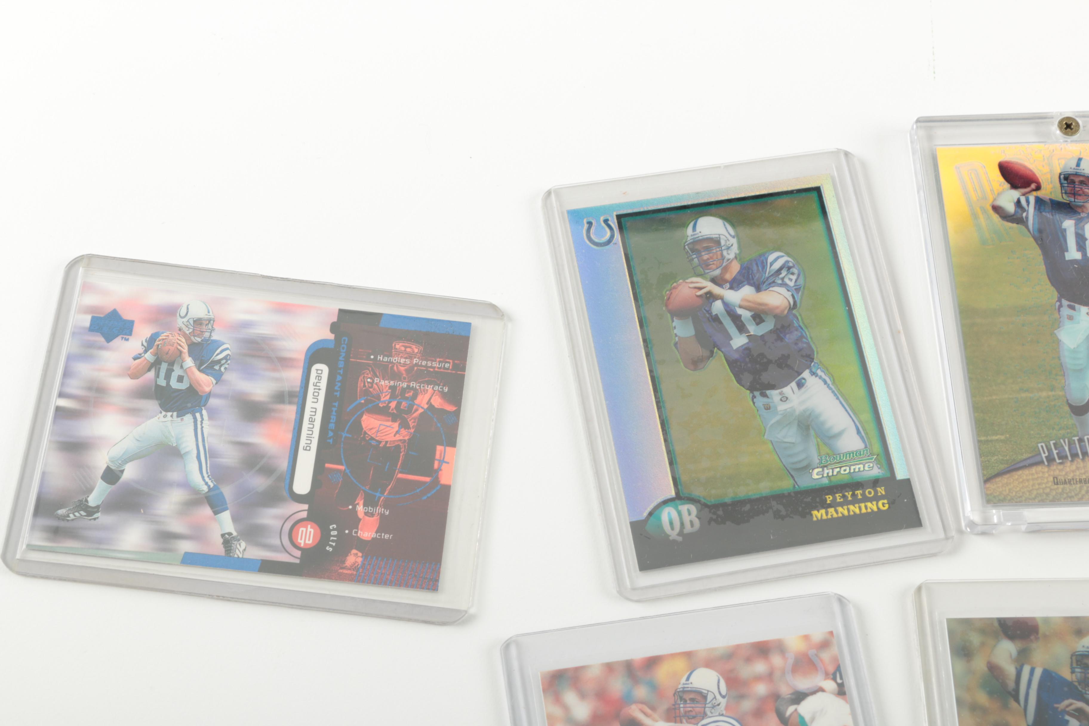 Peyton Manning Rookie Cards Featuring Topps and Bowman