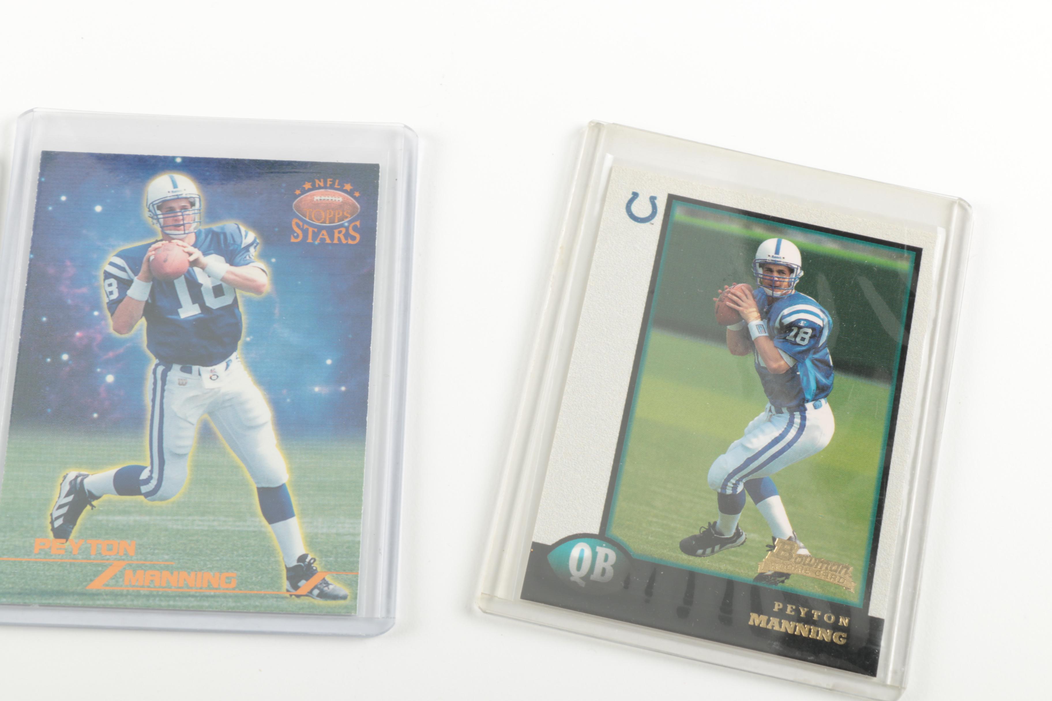Peyton Manning Rookie Cards Featuring Topps and Bowman