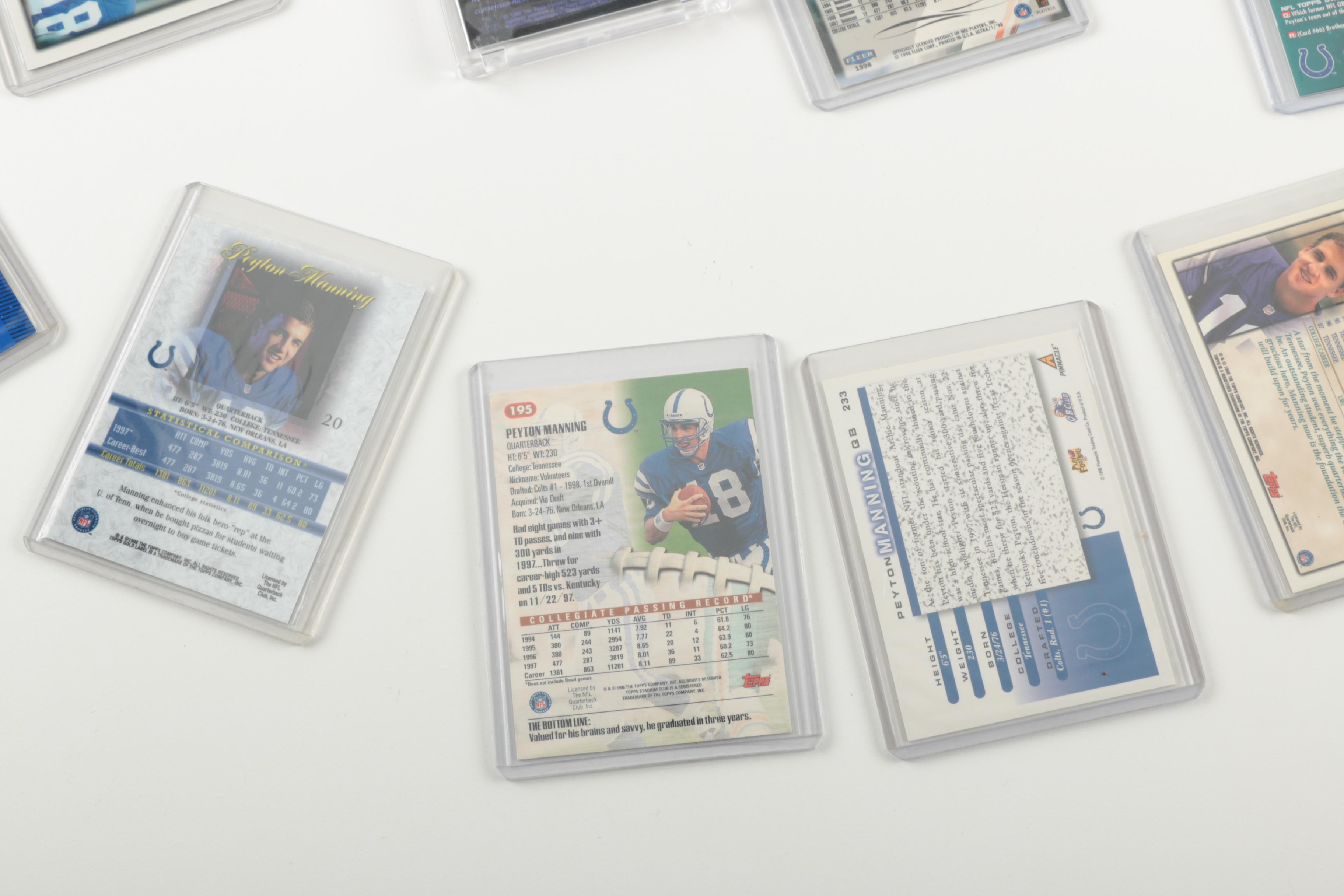 Peyton Manning Rookie Cards Featuring Topps and Bowman