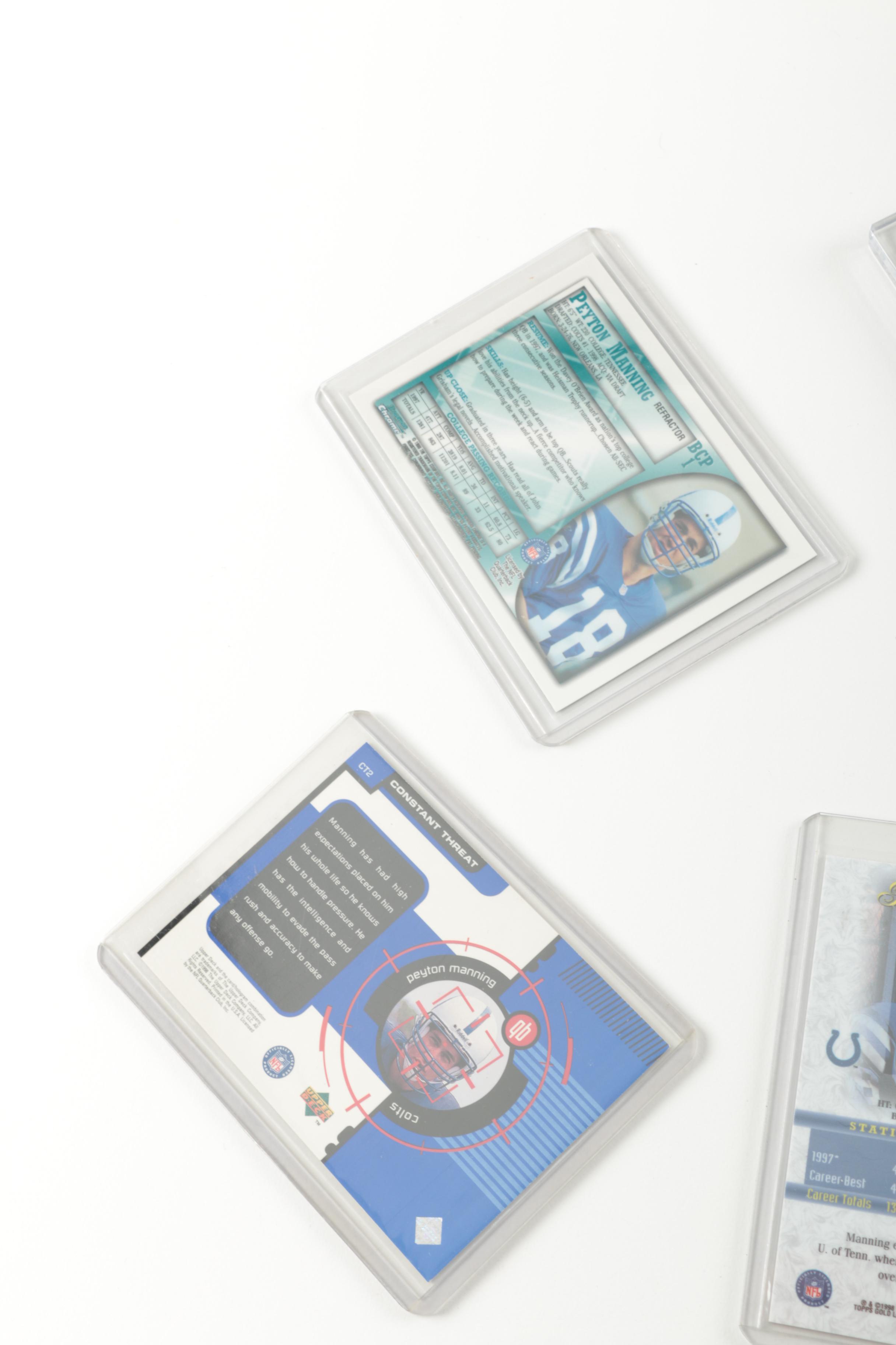 Peyton Manning Rookie Cards Featuring Topps and Bowman