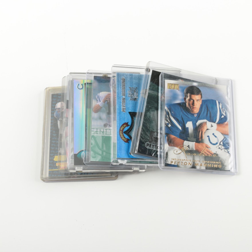 Peyton Manning Rookie Cards Featuring Skybox and Bowman