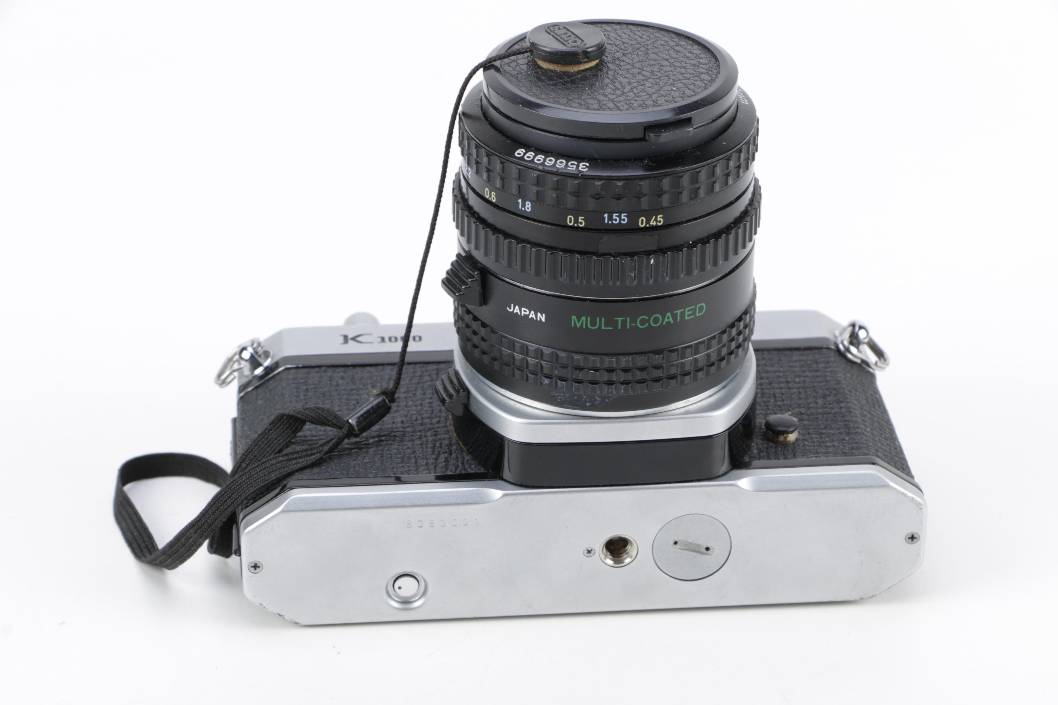 Pentax K1000 Camera, Bag and Accessories